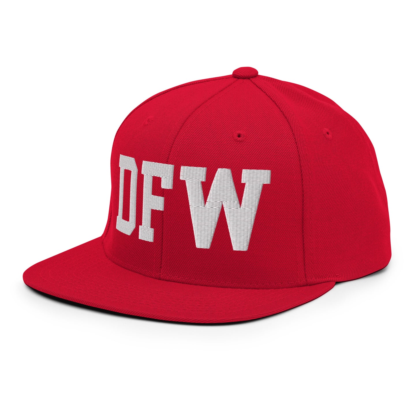 College-Style Classic Snapback Hat • White • DFW Dallas Souvenir • YHM Designs - Image 28
