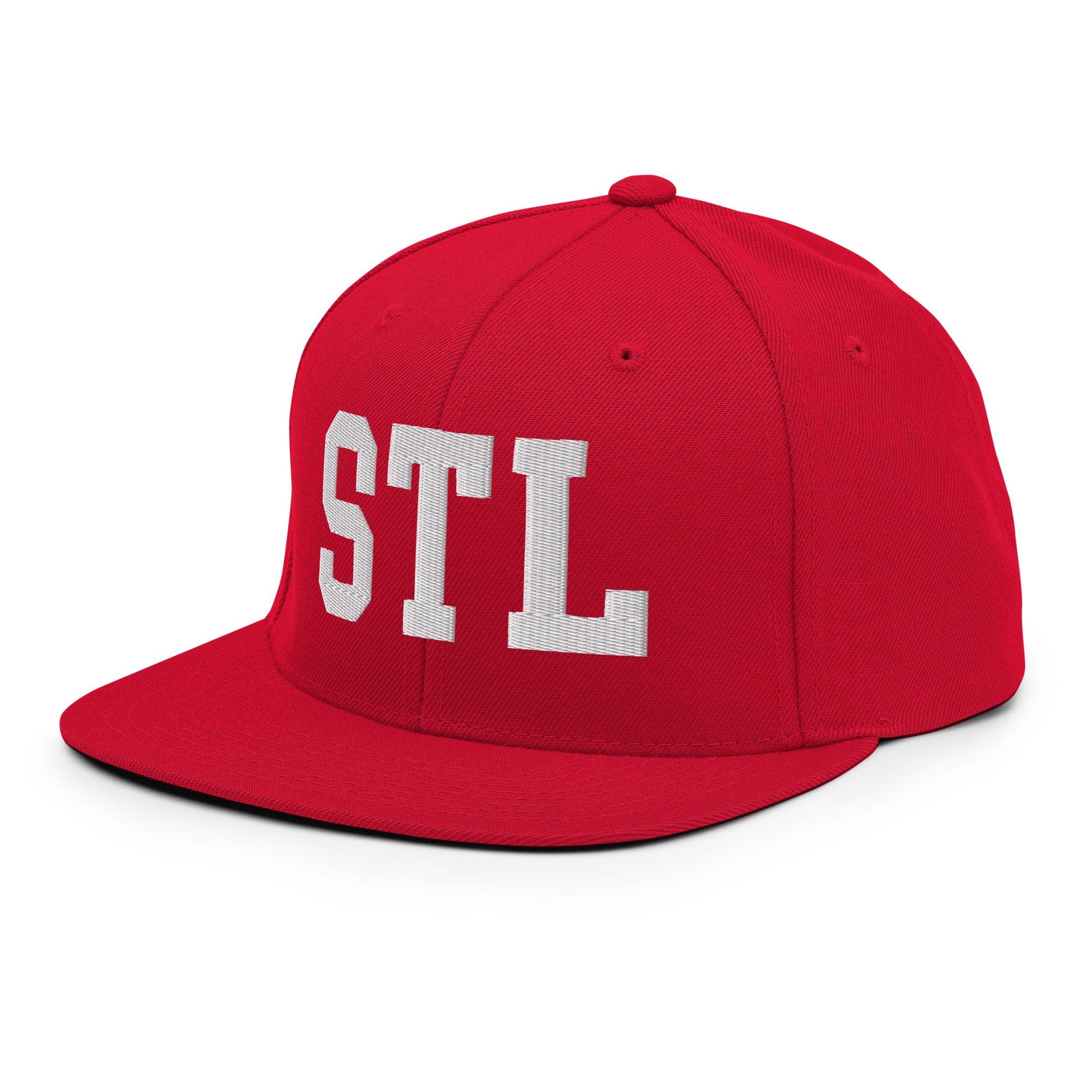 College-Style Classic Snapback Hat • White • STL St. Louis • YHM Designs - Image 28