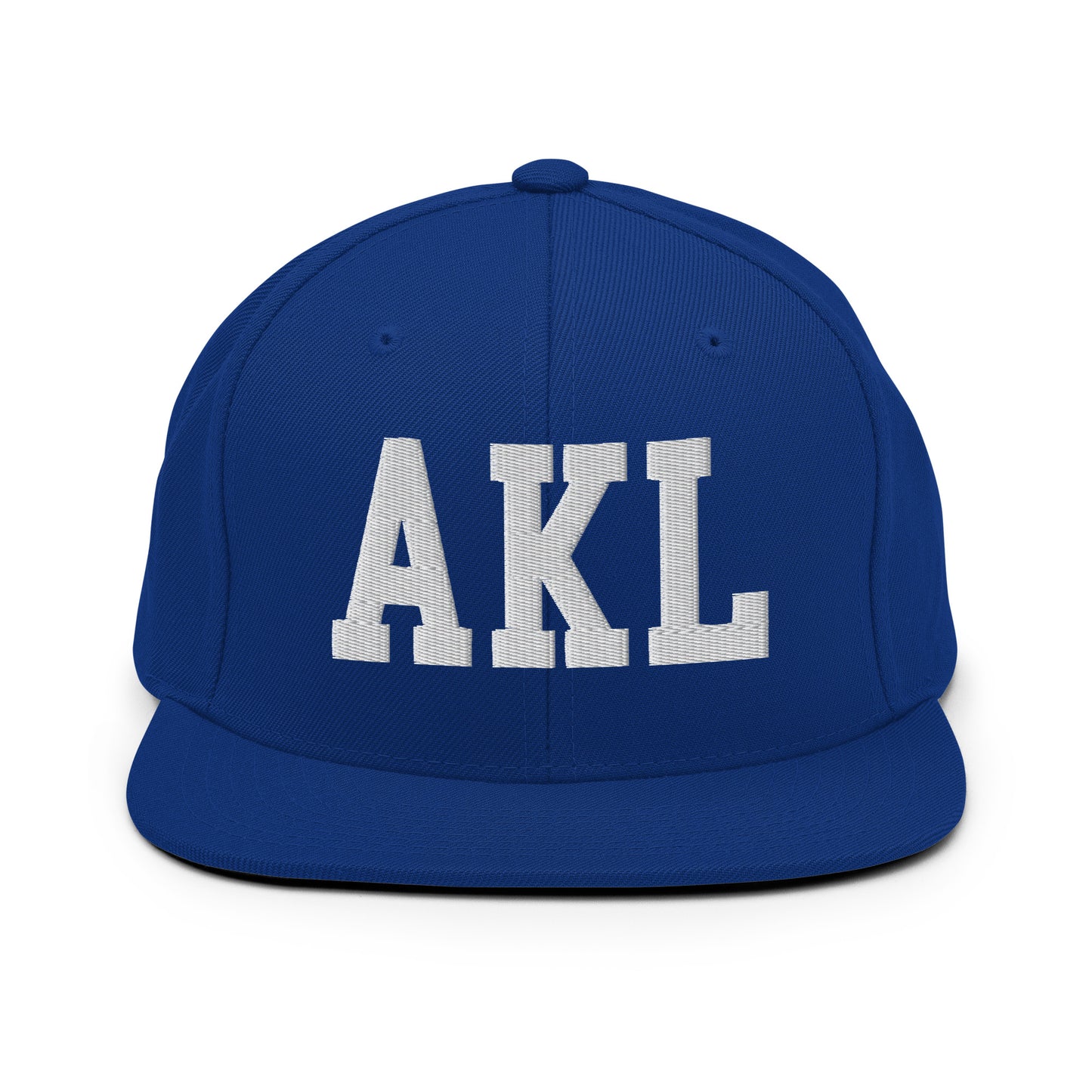 College-Style Classic Snapback Hat • White • AKL Auckland Souvenir • YHM Designs - Image 11