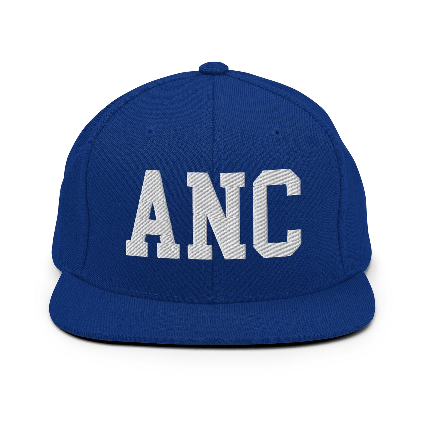 College-Style Classic Snapback Hat • White • ANC Anchorage Souvenir • YHM Designs - Image 11