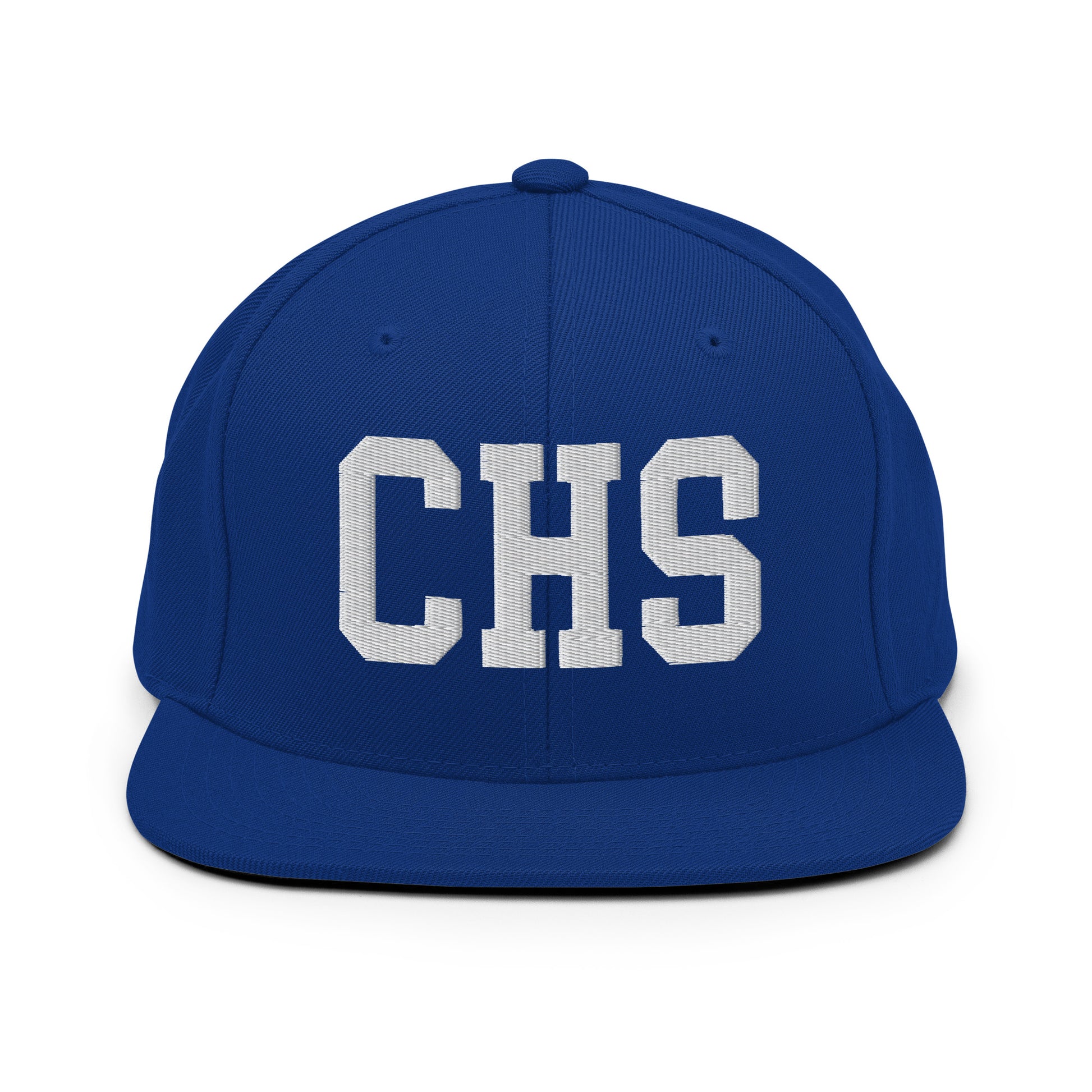 College-Style Classic Snapback Hat • White • CHS Charleston Souvenir • YHM Designs - Image 11