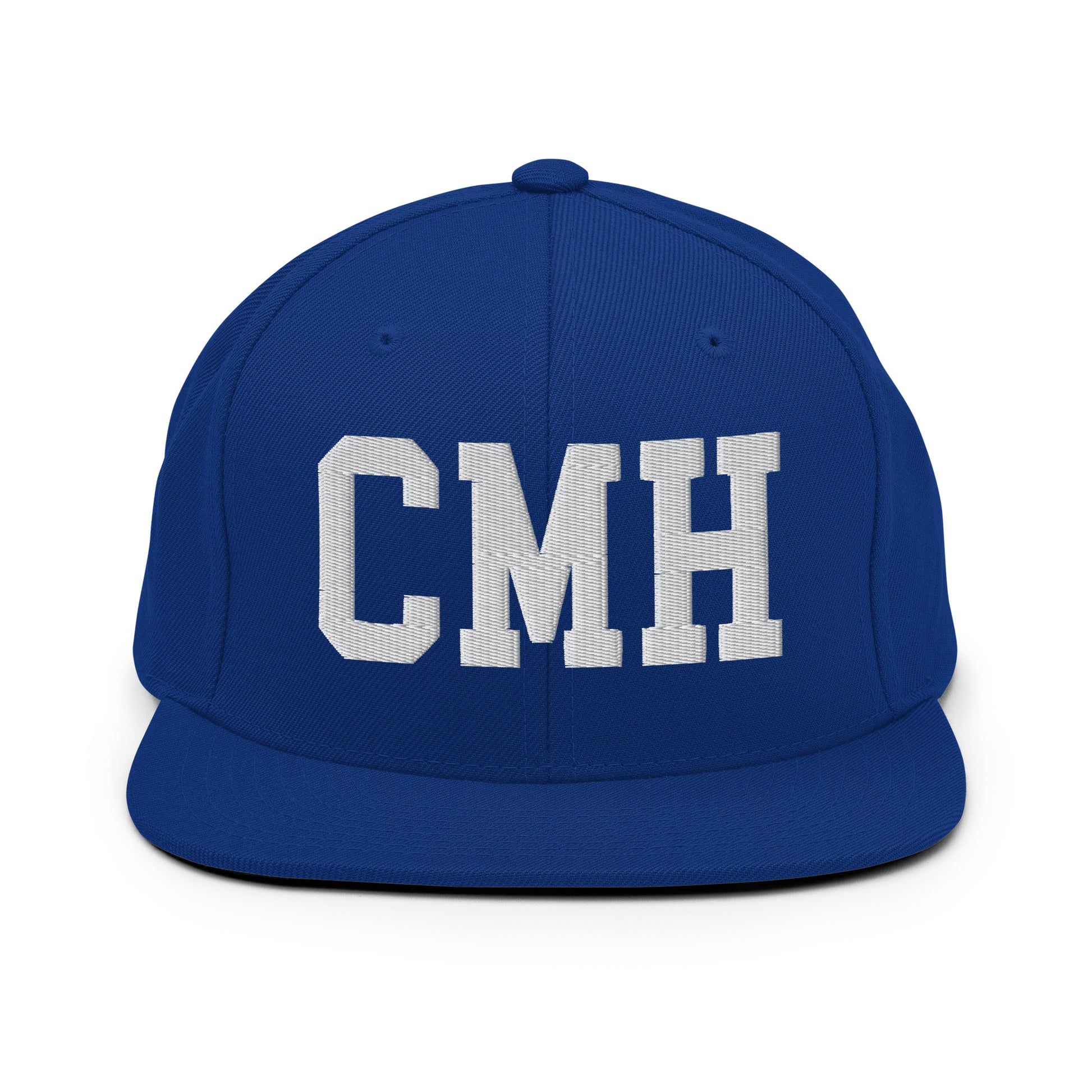 College-Style Classic Snapback Hat • White • CMH Columbus Souvenir • YHM Designs - Image 11
