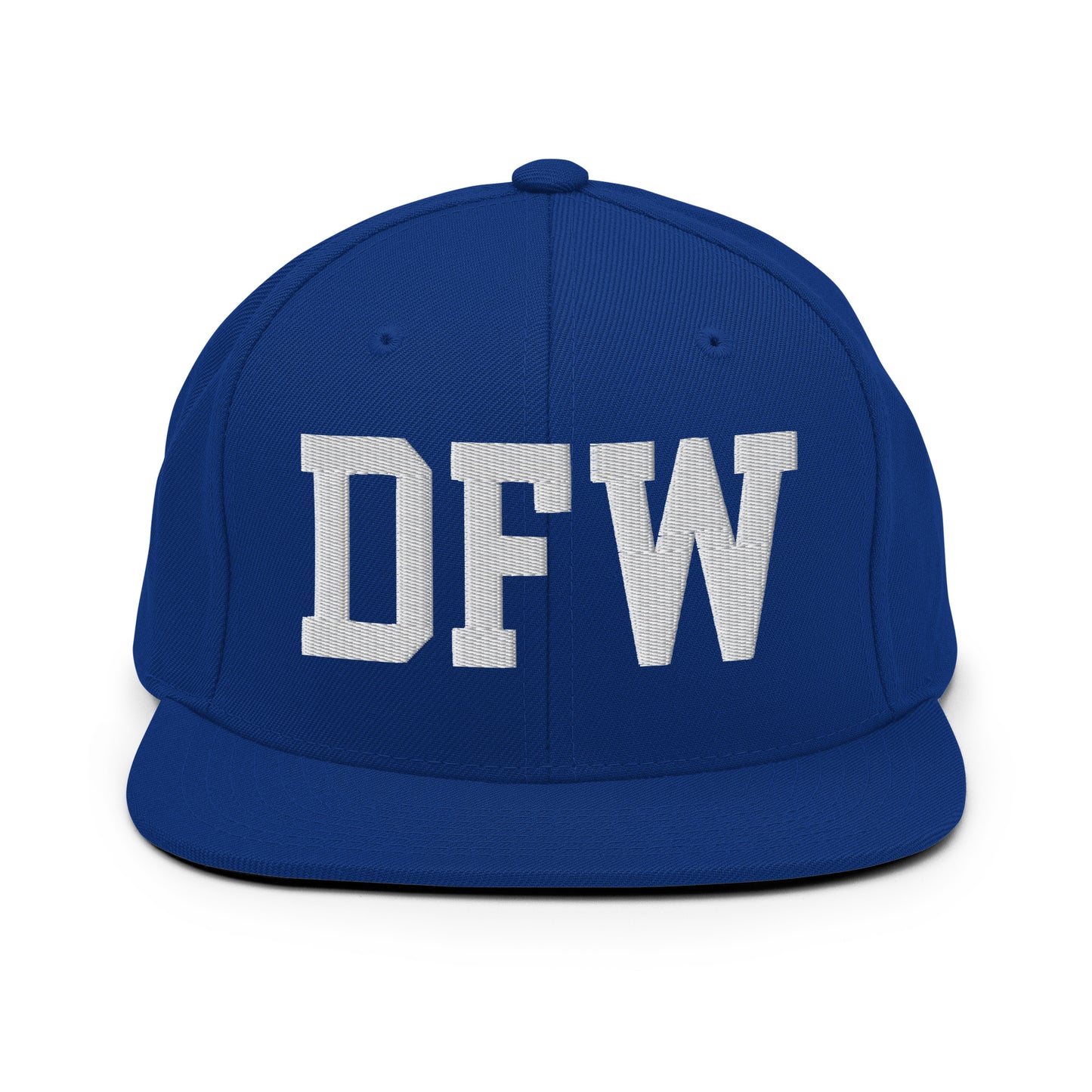 College-Style Classic Snapback Hat • White • DFW Dallas Souvenir • YHM Designs - Image 11