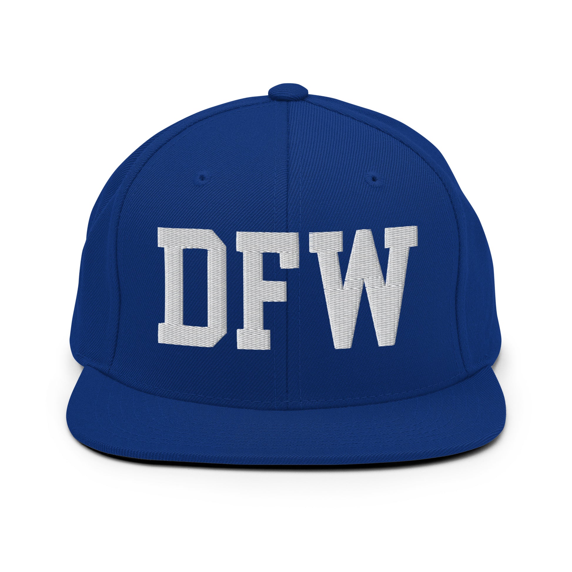 College-Style Classic Snapback Hat • White • DFW Dallas Souvenir • YHM Designs - Image 11