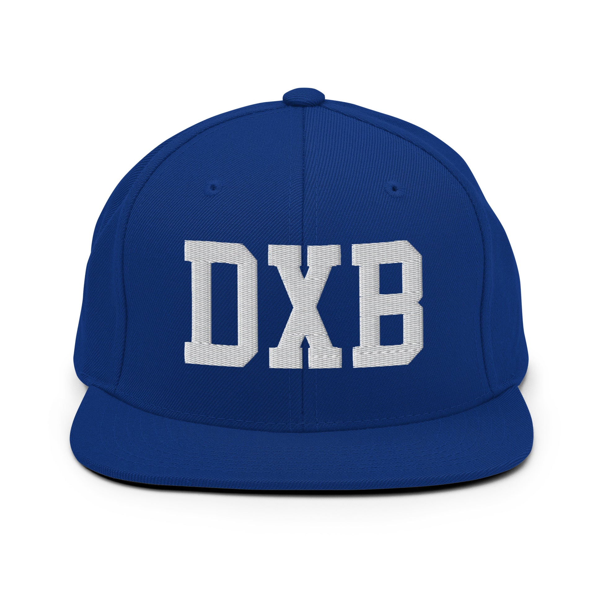 College-Style Classic Snapback Hat • White • DXB Dubai • YHM Designs - Image 11