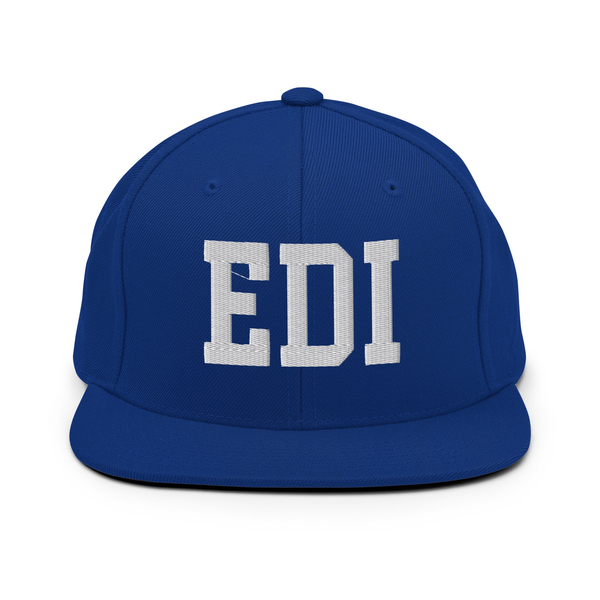 College-Style Classic Snapback Hat • White • EDI Edinburgh Souvenir • YHM Designs - Image 11