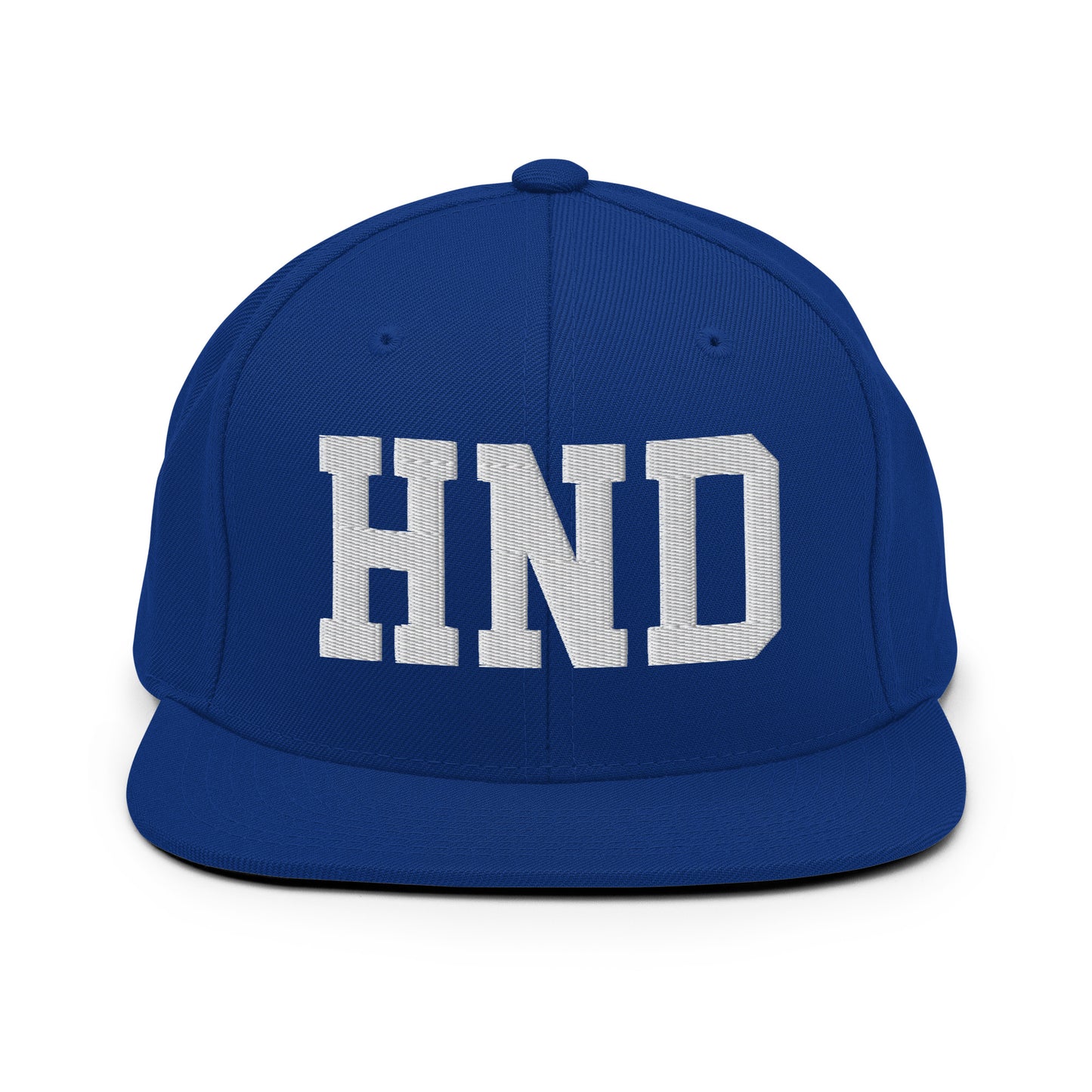 College-Style Classic Snapback Hat • White • HND Tokyo Souvenir • YHM Designs - Image 11