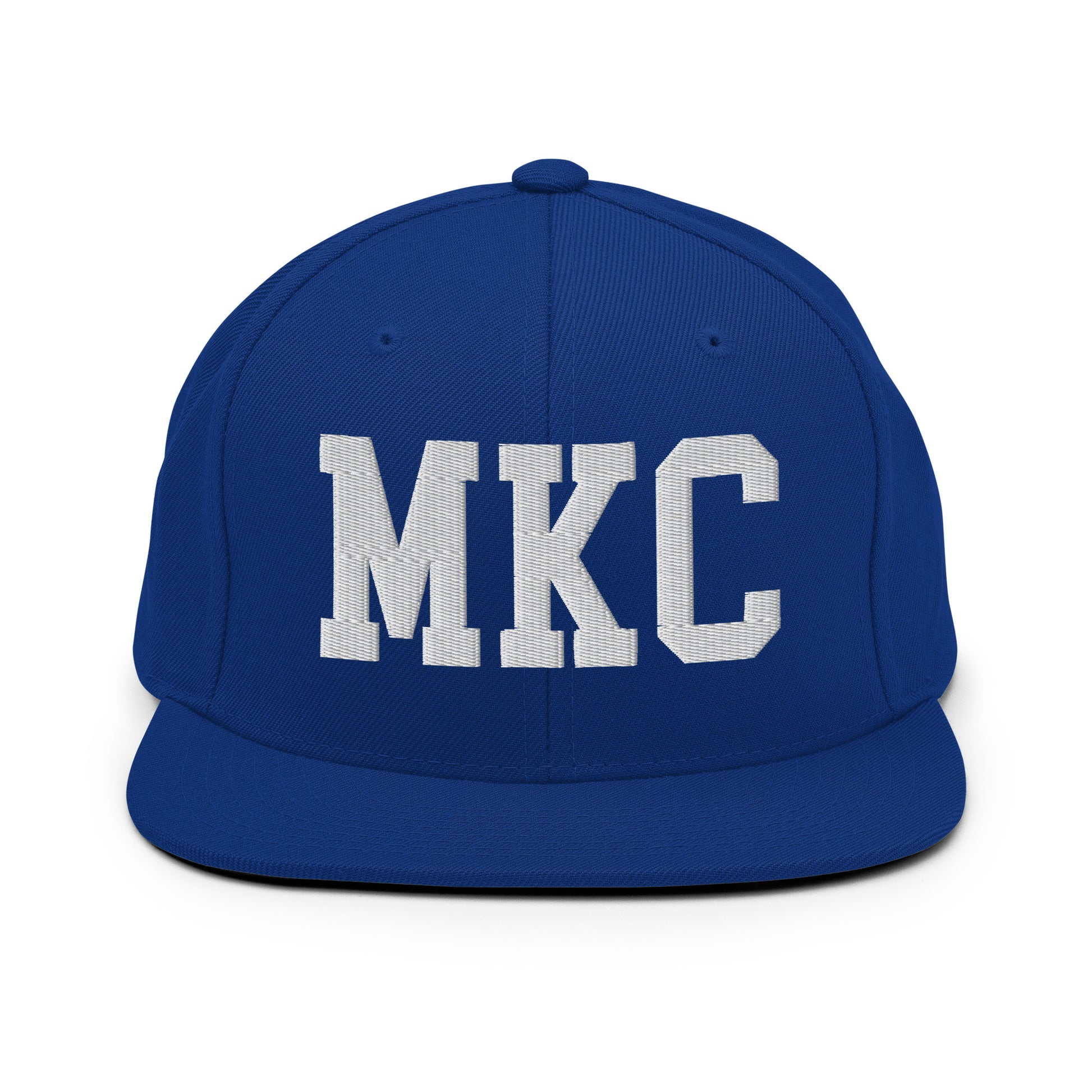 College-Style Classic Snapback Hat • White • MKC Kansas City Souvenir • YHM Designs - Image 11