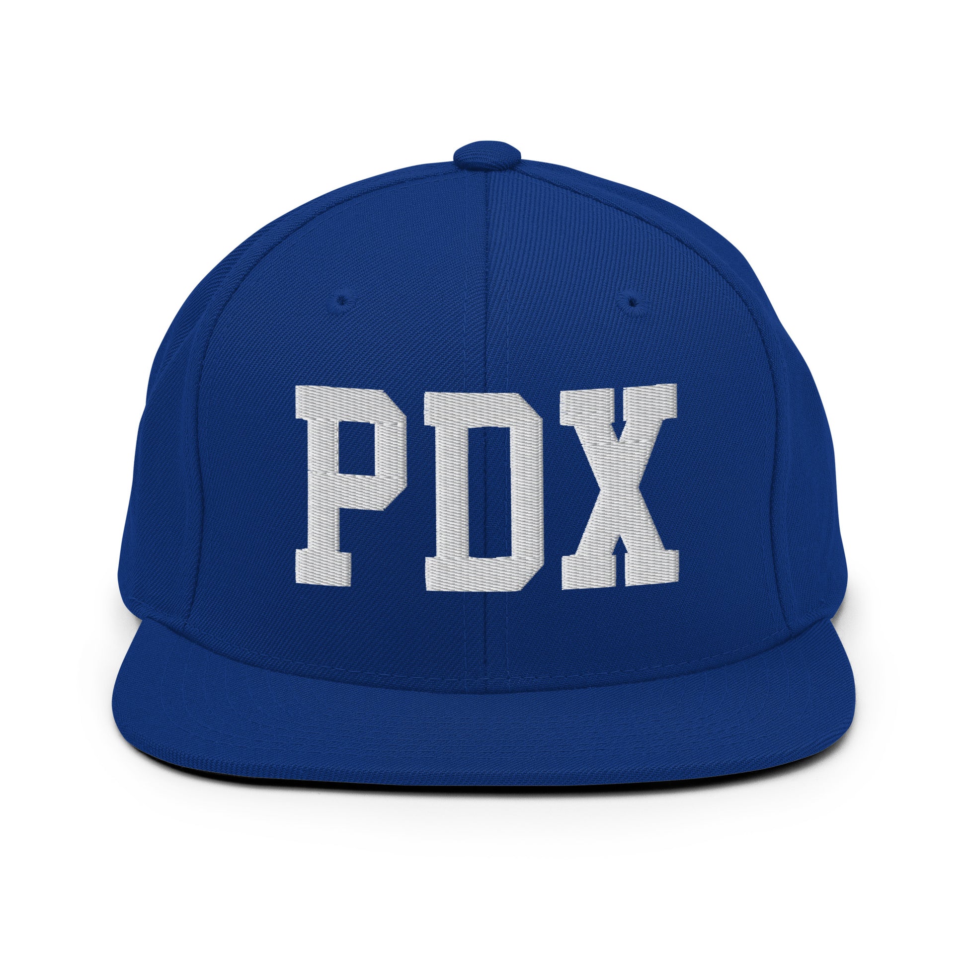 College-Style Classic Snapback Hat • White • PDX Portland • YHM Designs - Image 11