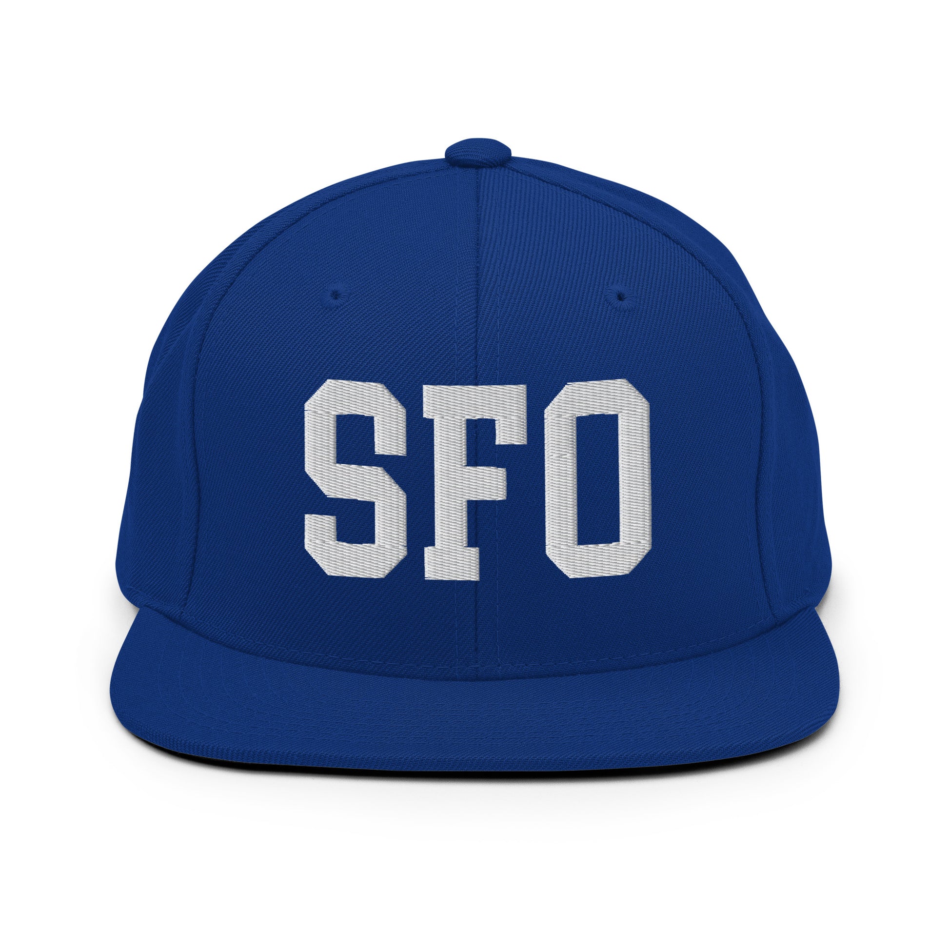 College-Style Classic Snapback Hat • White • SFO San Francisco • YHM Designs - Image 11