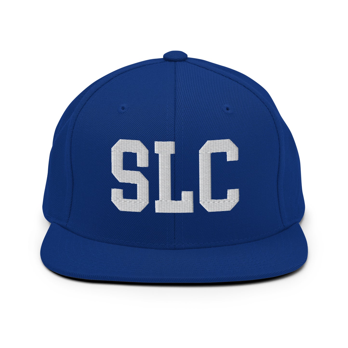 College-Style Classic Snapback Hat • White • SLC Salt Lake City Souvenir • YHM Designs - Image 11