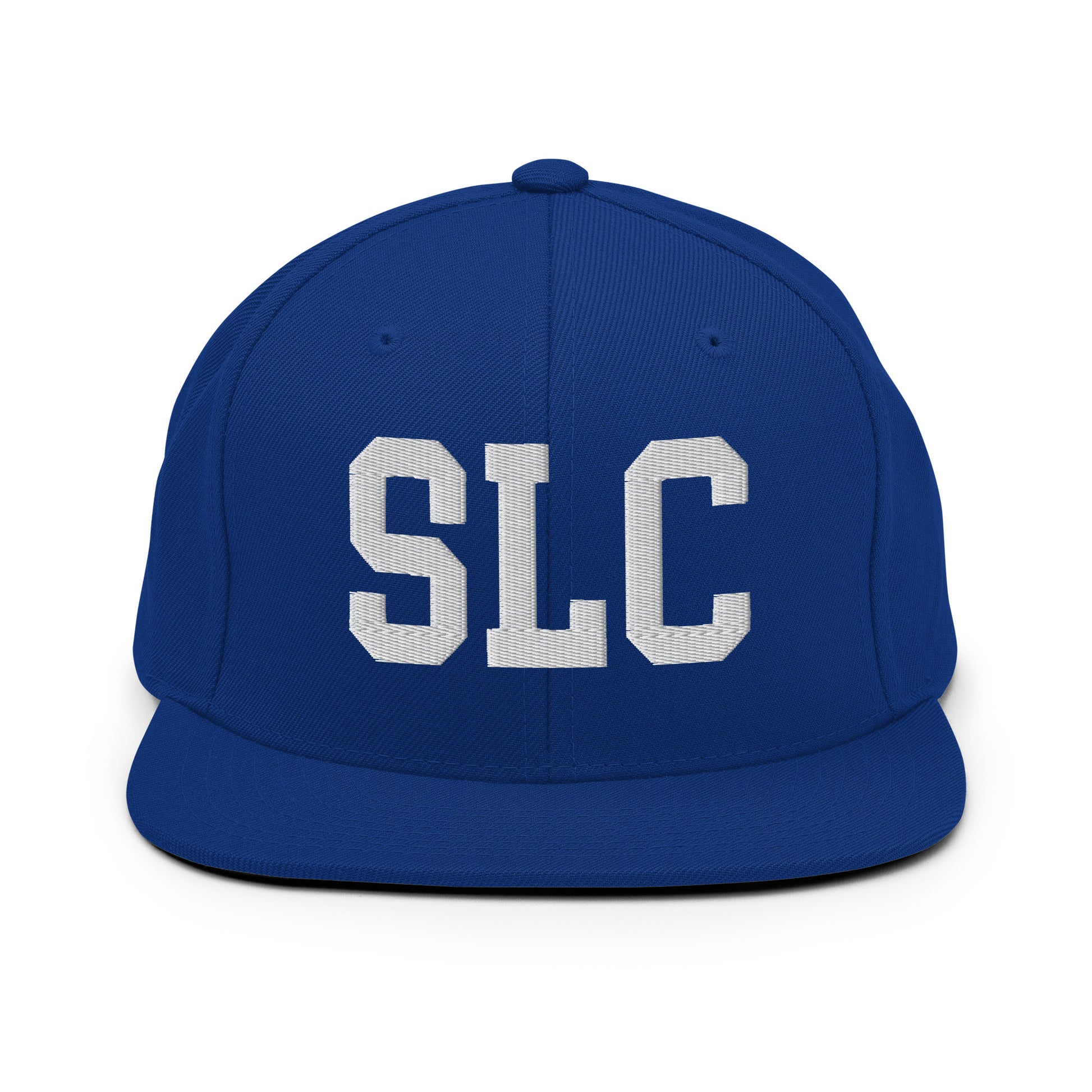 College-Style Classic Snapback Hat • White • SLC Salt Lake City Souvenir • YHM Designs - Image 11