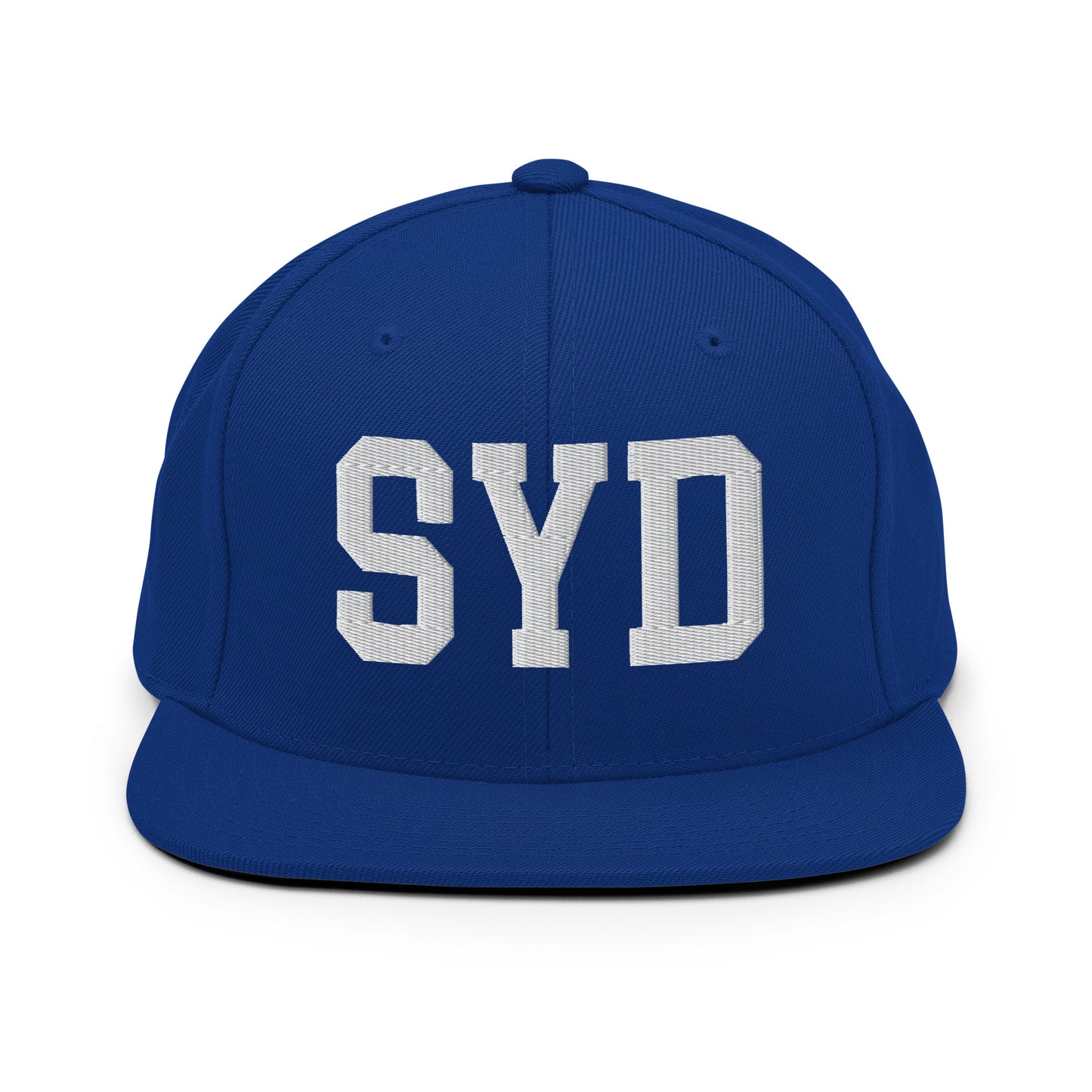 College-Style Classic Snapback Hat • White • SYD Sydney Souvenir • YHM Designs - Image 11