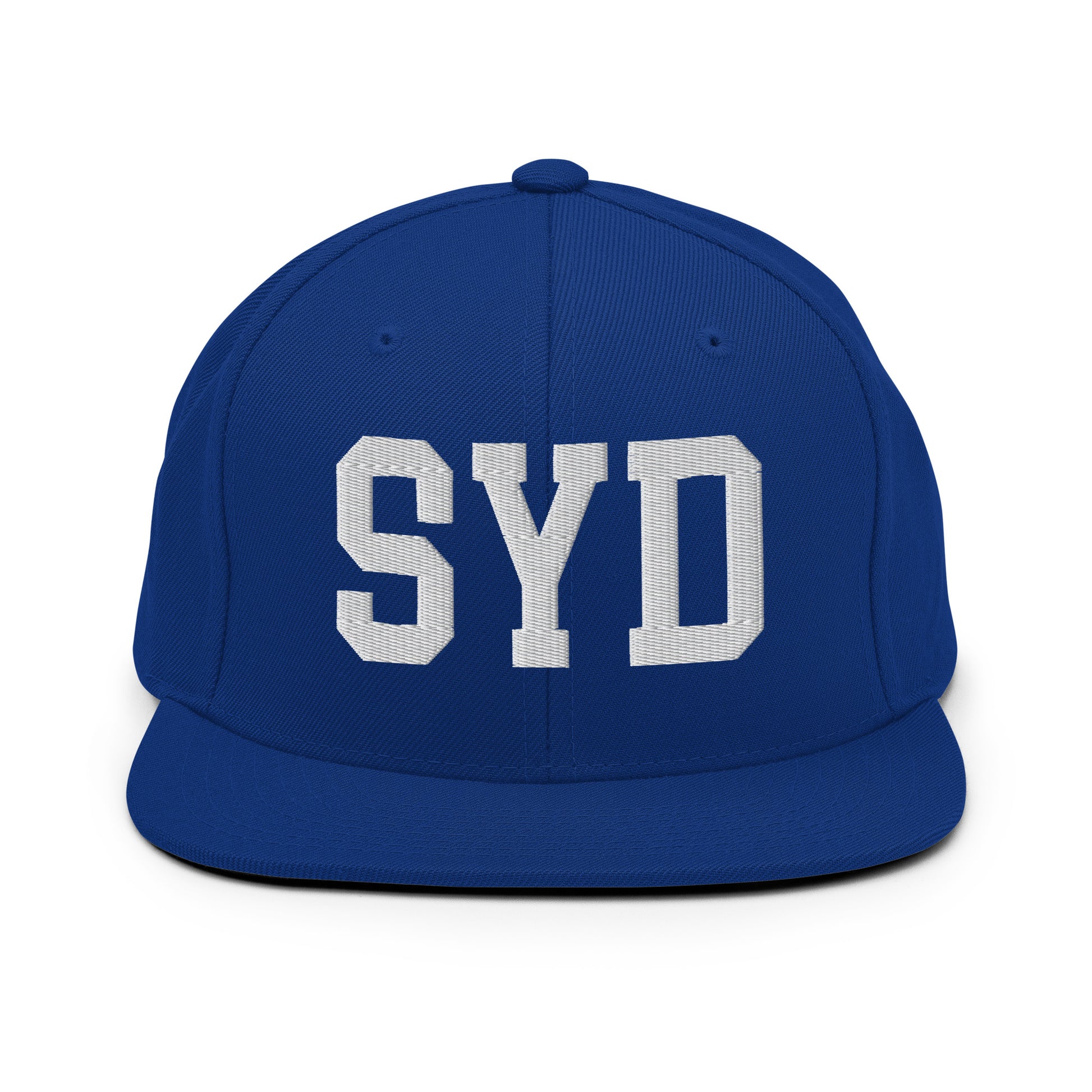 College-Style Classic Snapback Hat • White • SYD Sydney Souvenir • YHM Designs - Image 11