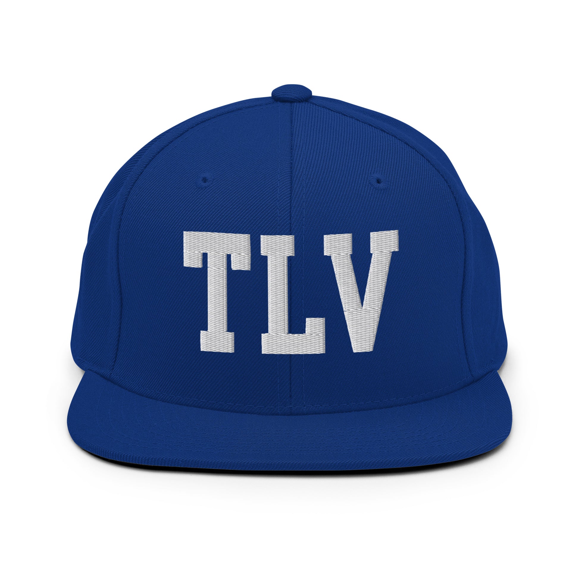 College-Style Classic Snapback Hat • White • TLV Tel Aviv Souvenir • YHM Designs - Image 11