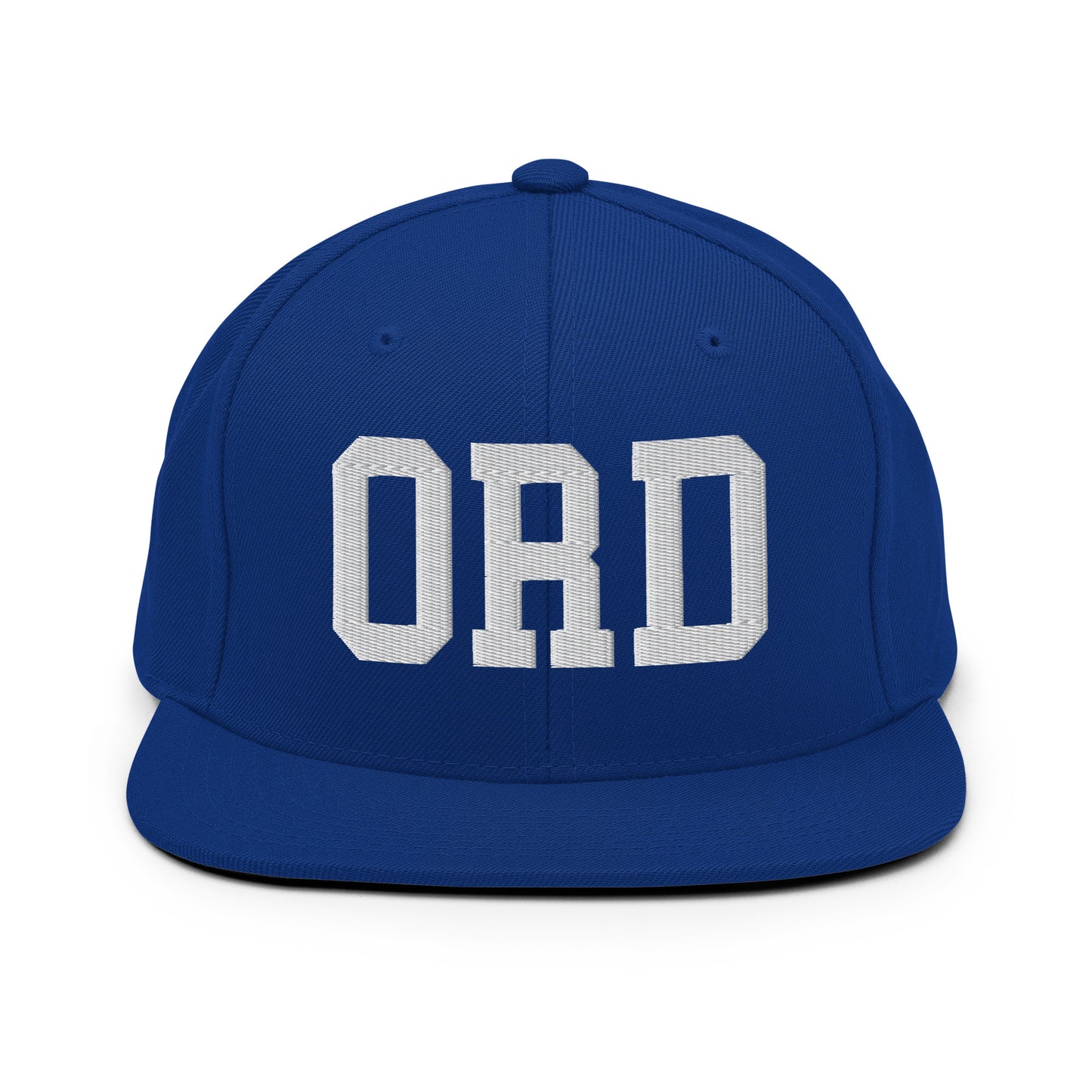 College-Style Classic Snapback Hat • White • ORD Chicago Souvenir • YHM Designs - Image 11