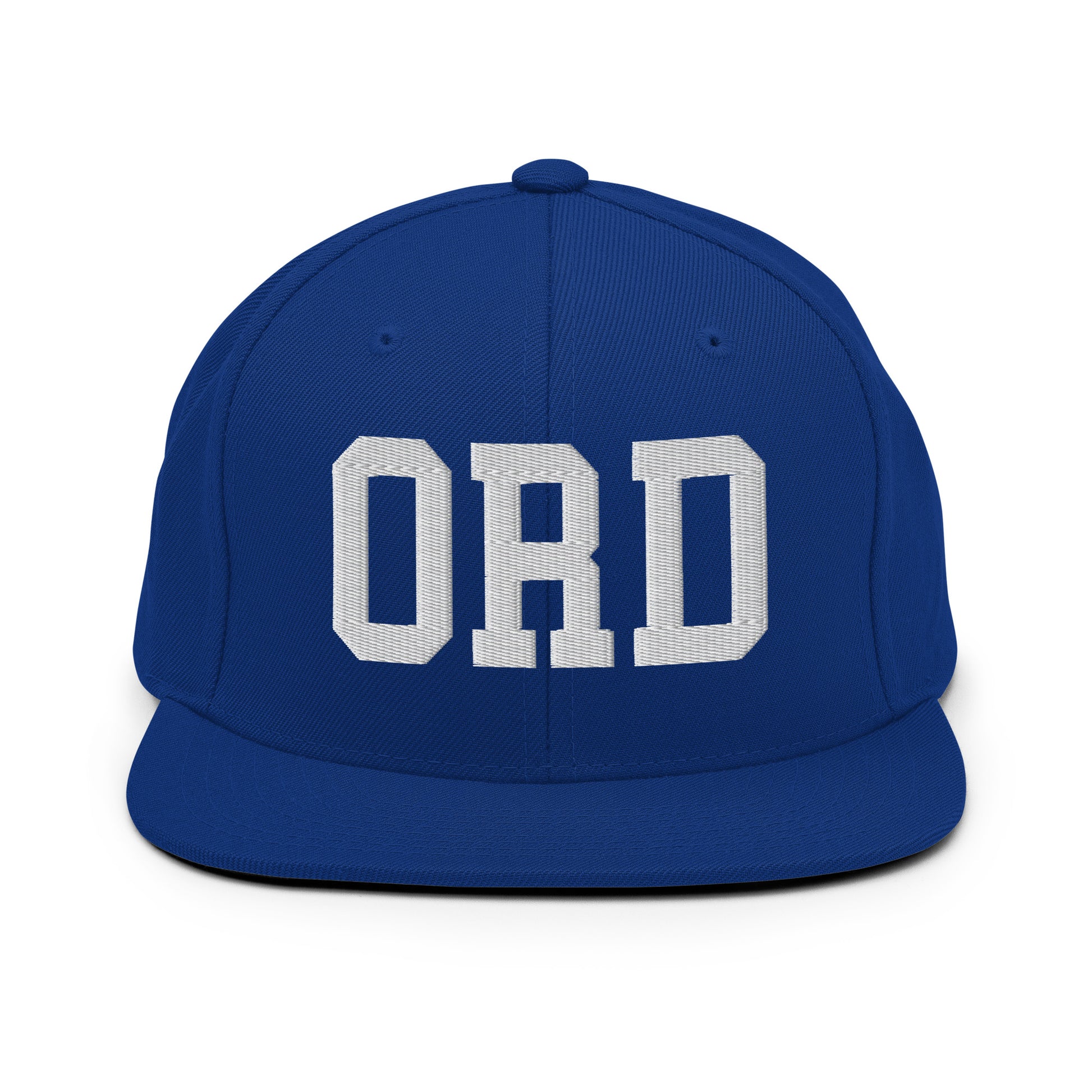 College-Style Classic Snapback Hat • White • ORD Chicago Souvenir • YHM Designs - Image 11