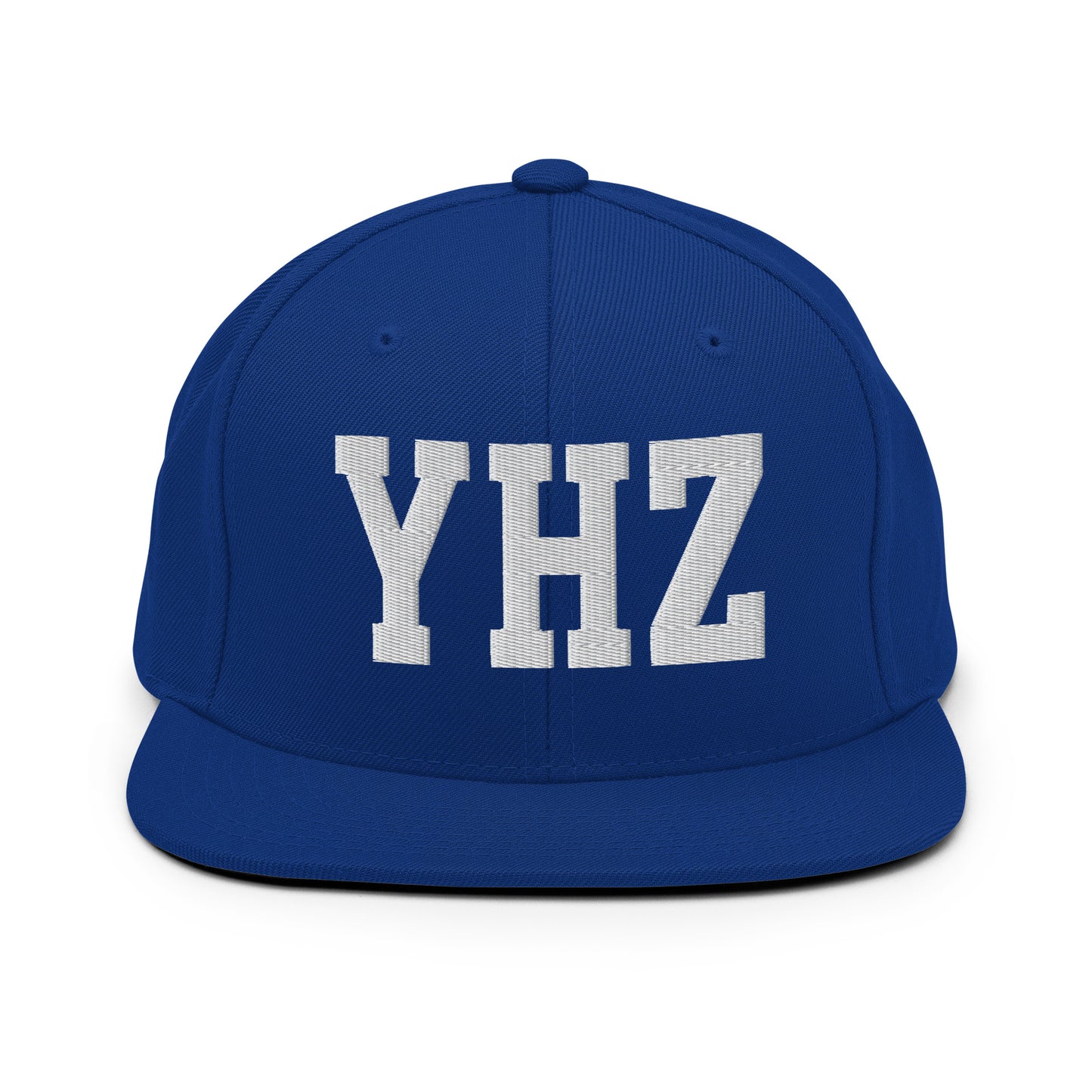 College-Style Classic Snapback Hat • White • YHZ Halifax Souvenir • YHM Designs - Image 11