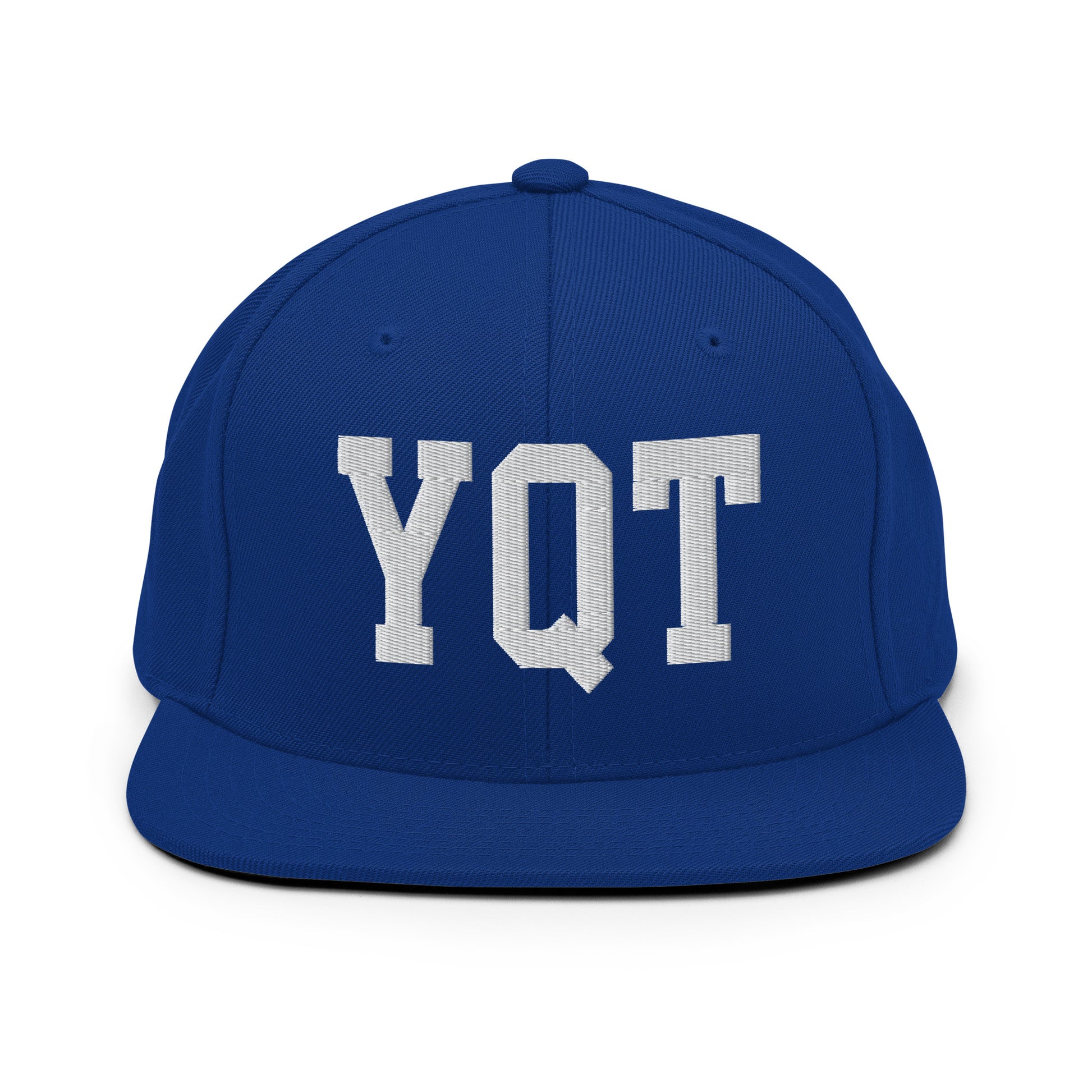College-Style Classic Snapback Hat • White • YQT Thunder Bay Souvenir • YHM Designs - Image 11