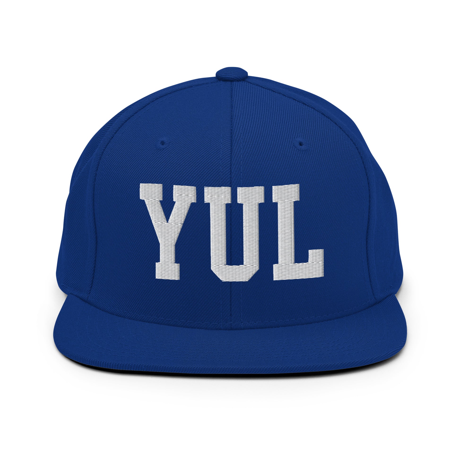 College-Style Classic Snapback Hat • White • YUL Montreal Souvenir • YHM Designs - Image 11
