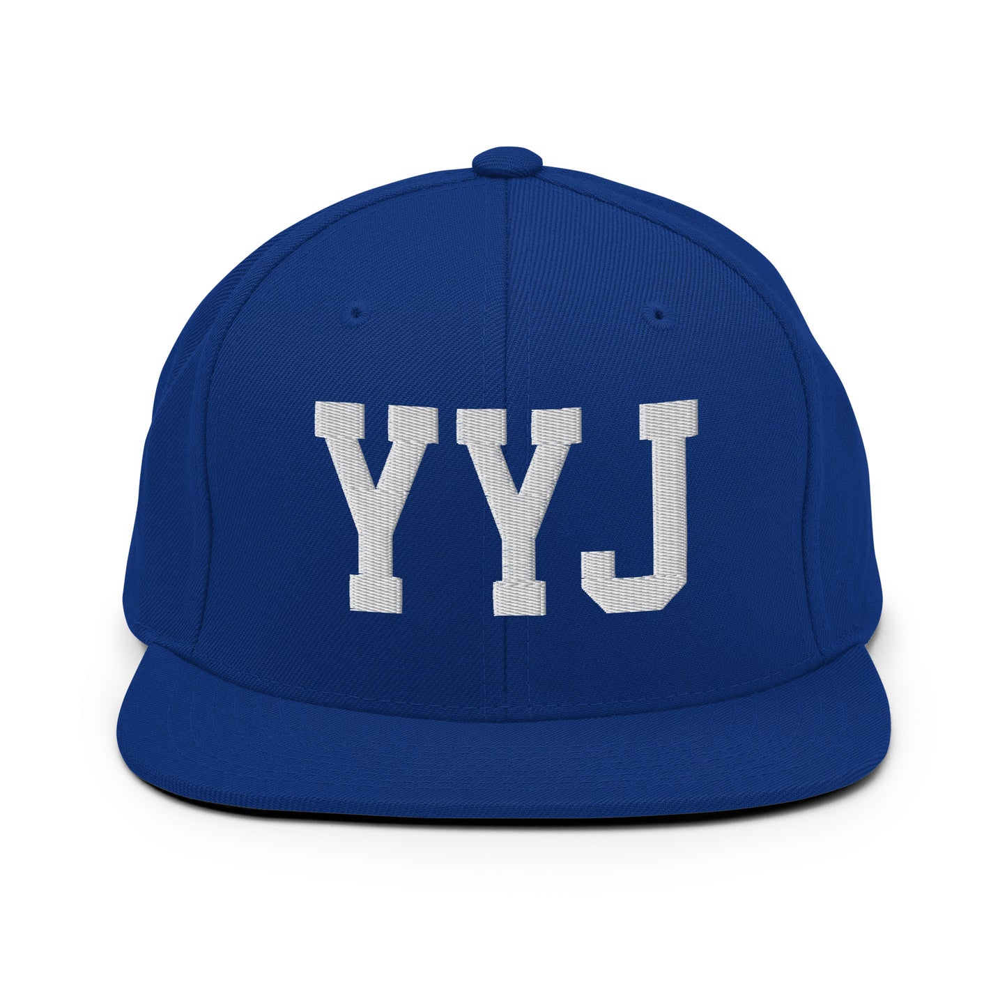 College-Style Classic Snapback Hat • White • YYJ Victoria • YHM Designs - Image 11