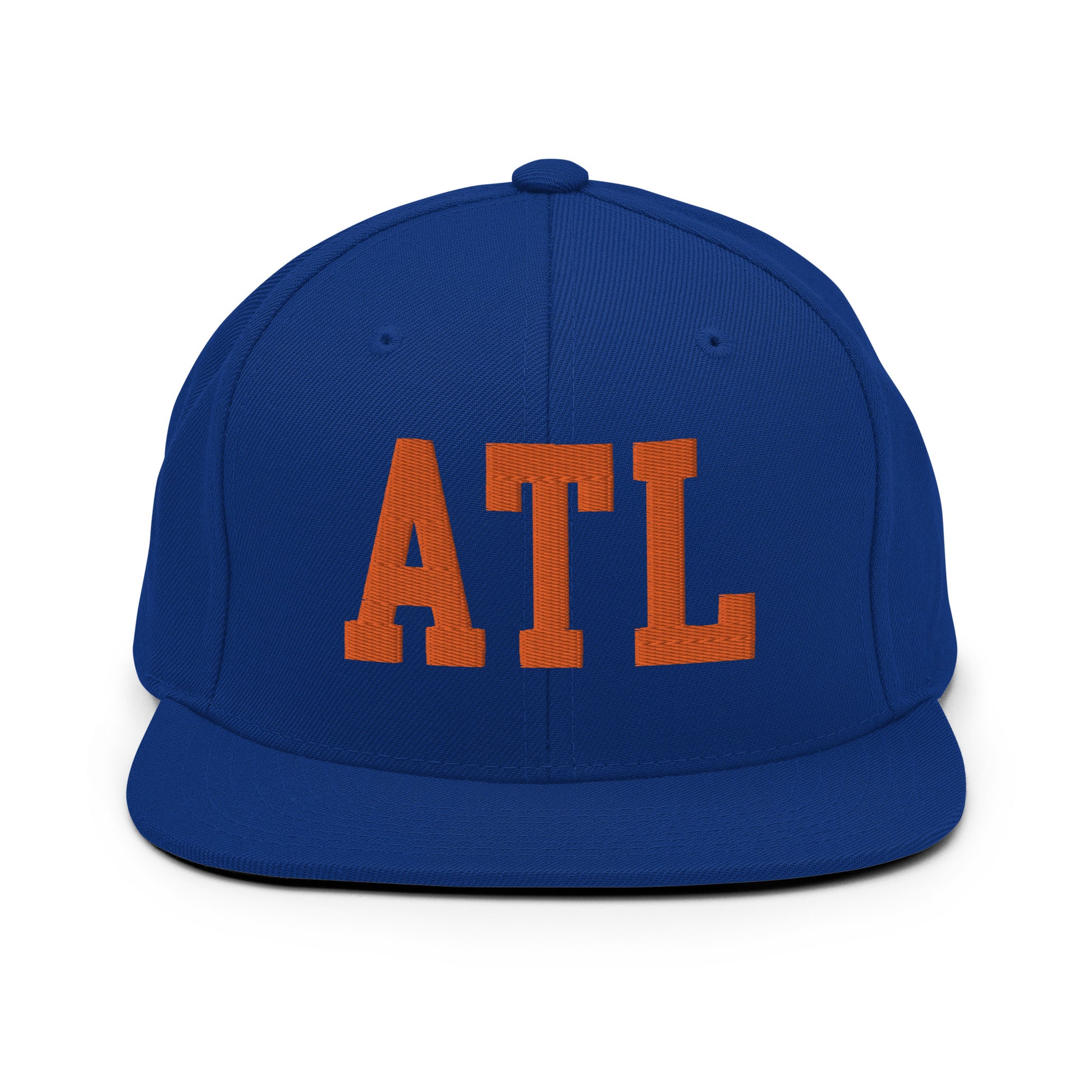 College-Style Classic Snapback Hat • Orange • ATL Atlanta • YHM Designs - Image 15