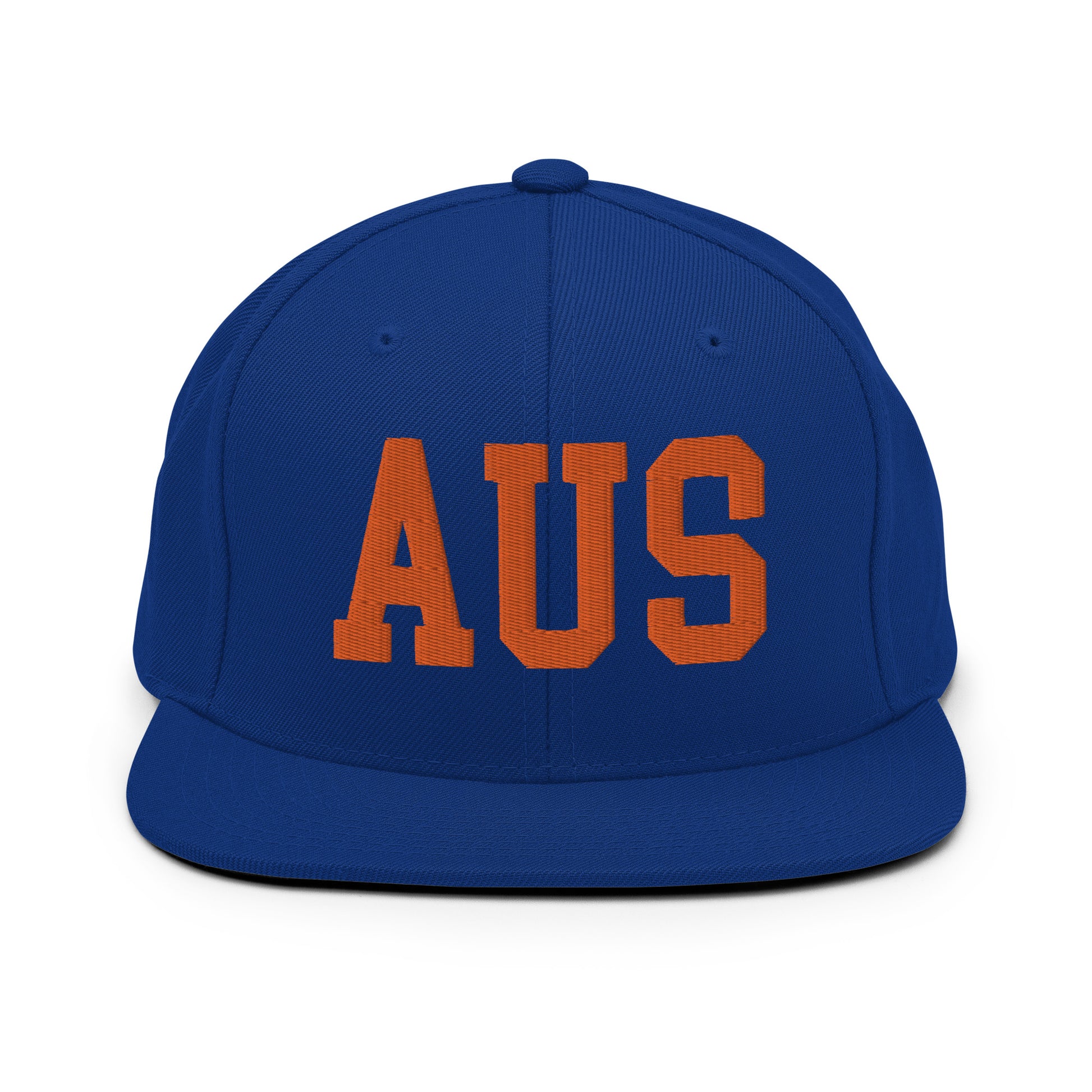 College-Style Classic Snapback Hat • Orange • AUS Austin • YHM Designs - Image 15