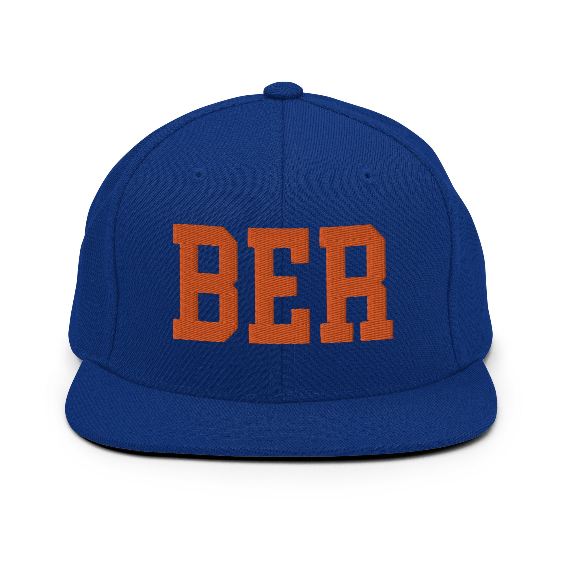 College-Style Classic Snapback Hat • Orange • BER Berlin • YHM Designs - Image 15