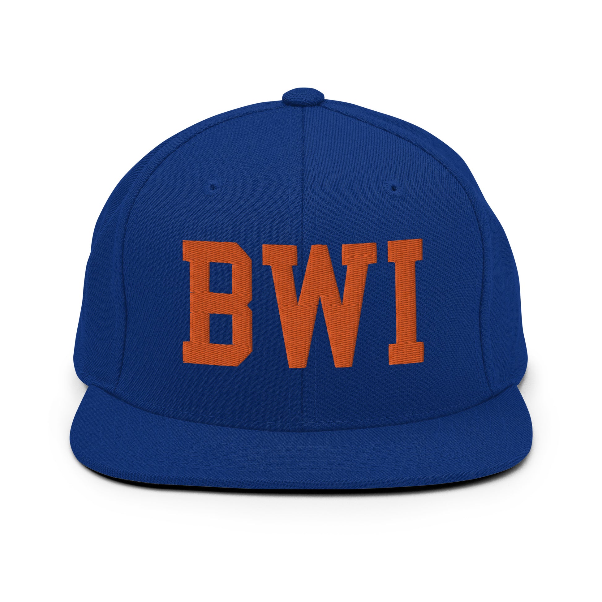 College-Style Classic Snapback Hat • Orange • BWI Baltimore • YHM Designs - Image 15