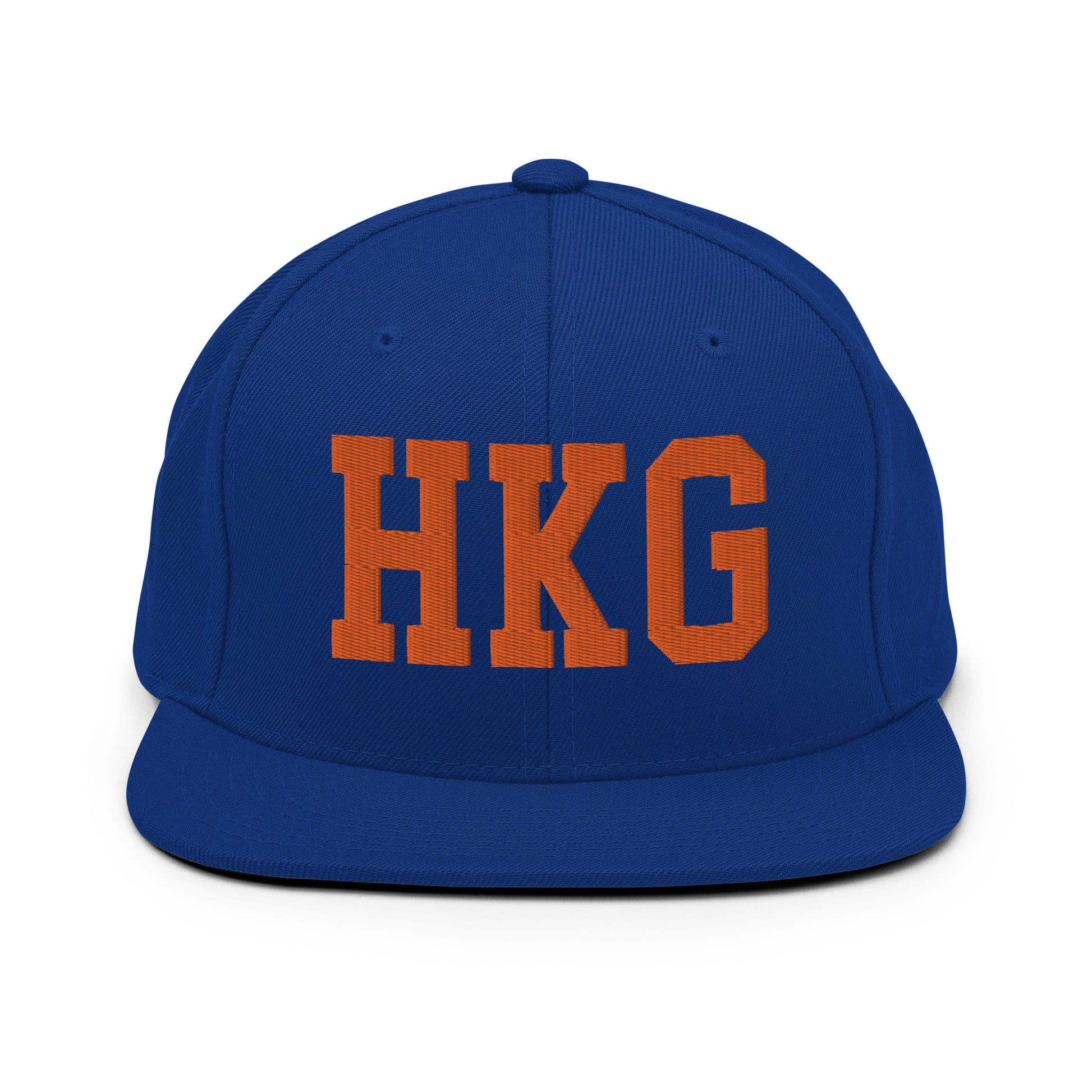 College-Style Classic Snapback Hat • Orange • HKG Hong Kong • YHM Designs - Image 15