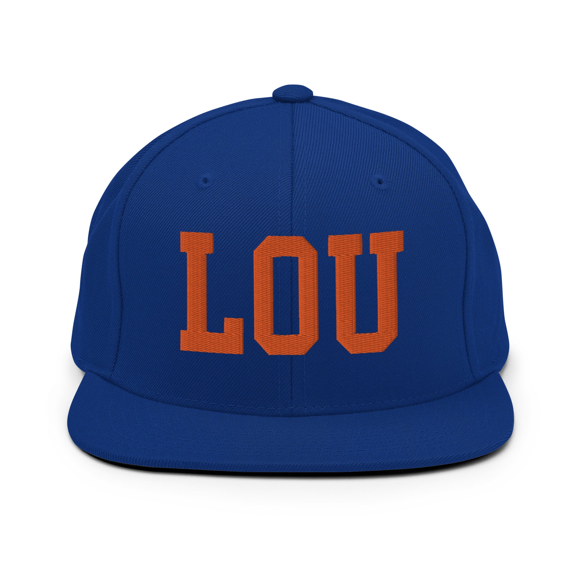 College-Style Classic Snapback Hat • Orange • LOU Louisville • YHM Designs - Image 15