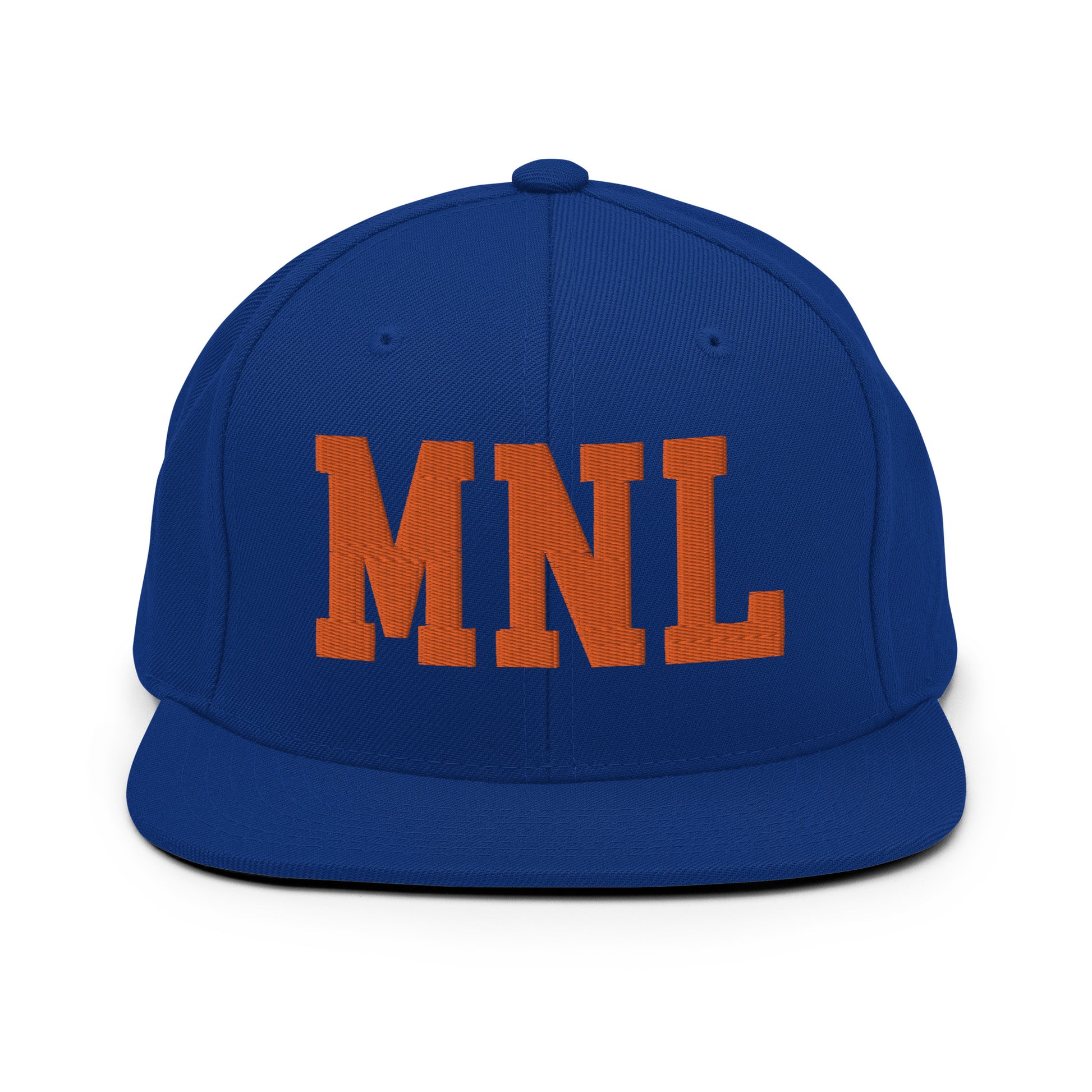 College-Style Classic Snapback Hat • Orange • MNL Manila • YHM Designs - Image 15