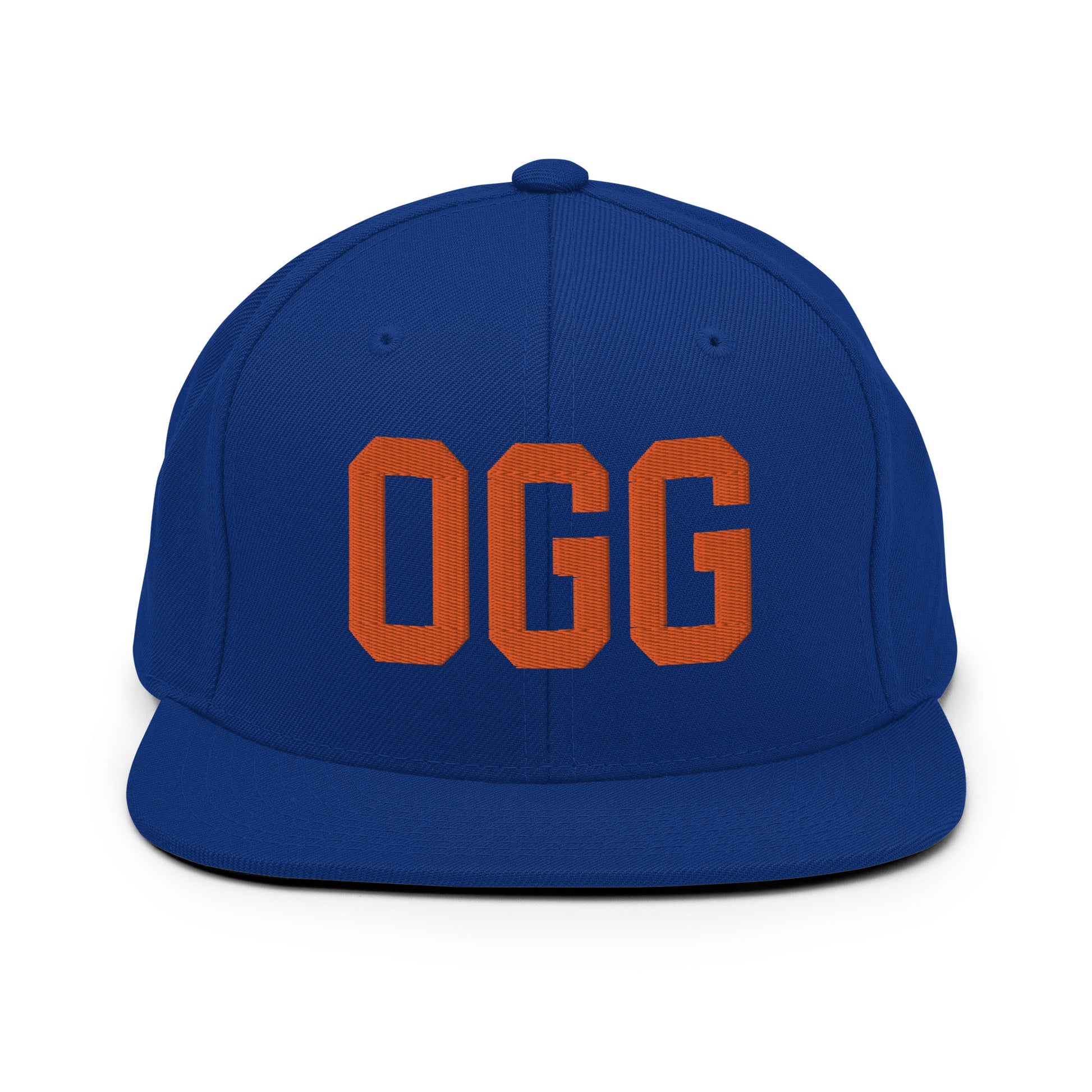 College-Style Classic Snapback Hat • Orange • OGG Maui Souvenir • YHM Designs - Image 15
