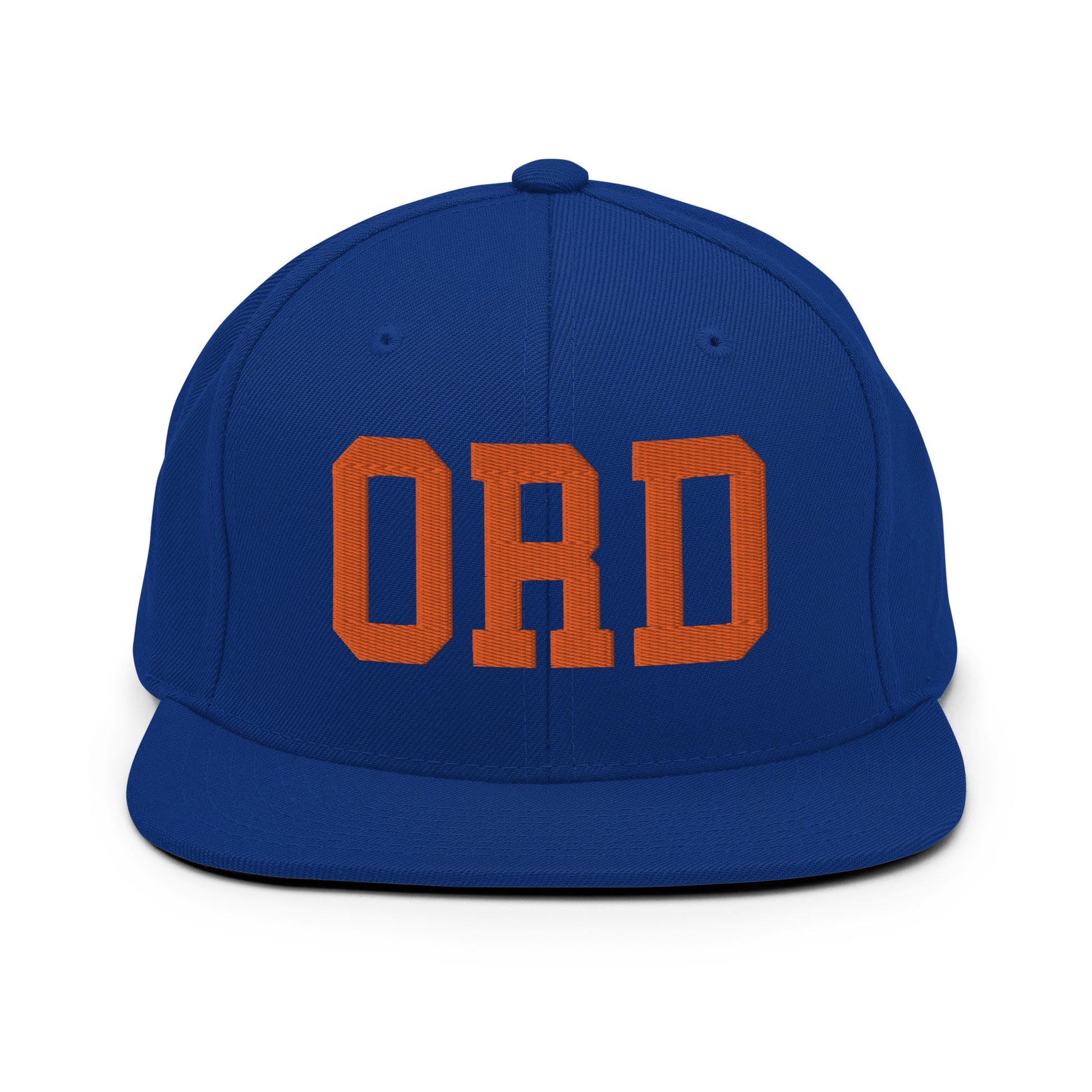 College-Style Classic Snapback Hat • Orange • ORD Chicago • YHM Designs - Image 15