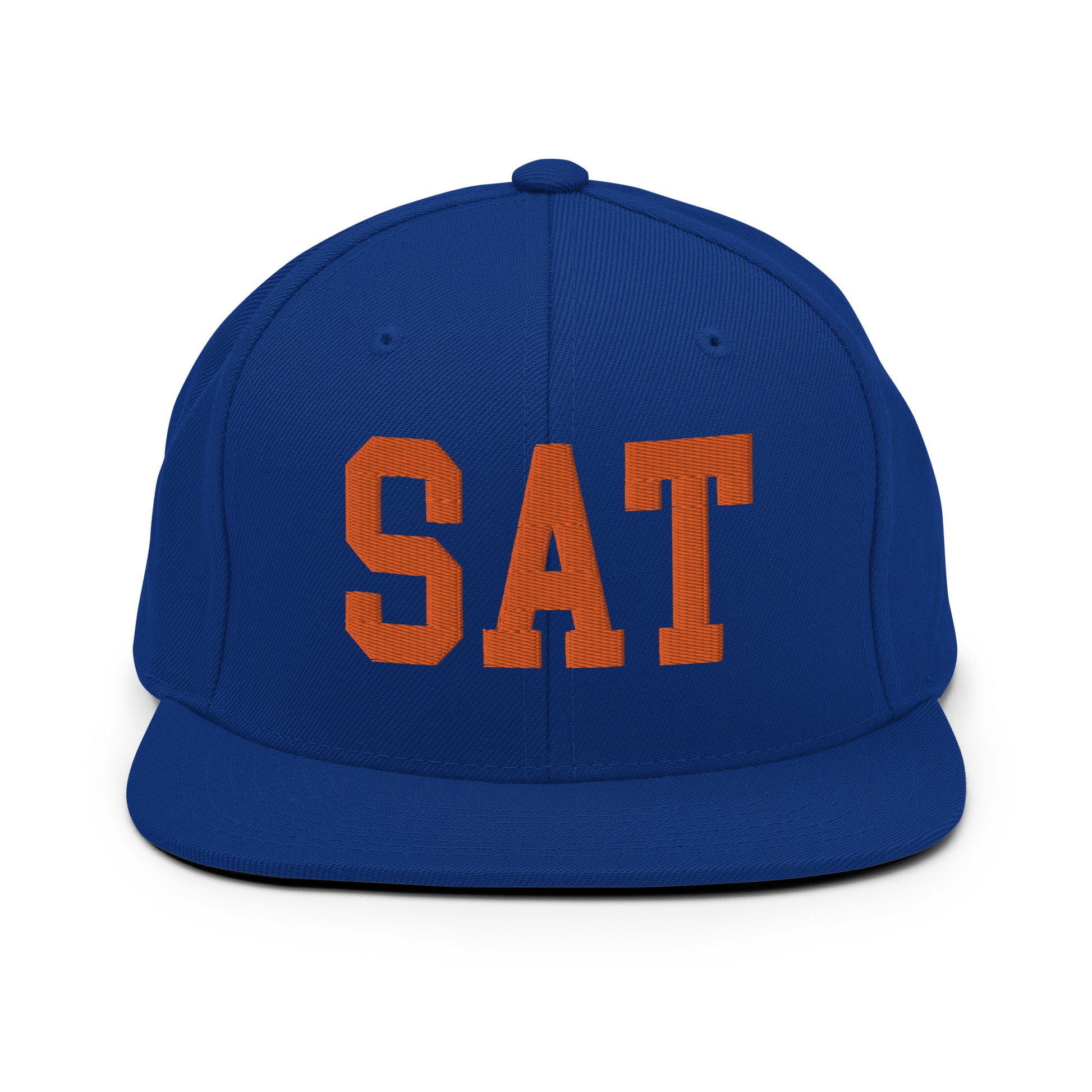 College-Style Classic Snapback Hat • Orange • SAT San Antonio • YHM Designs - Image 15