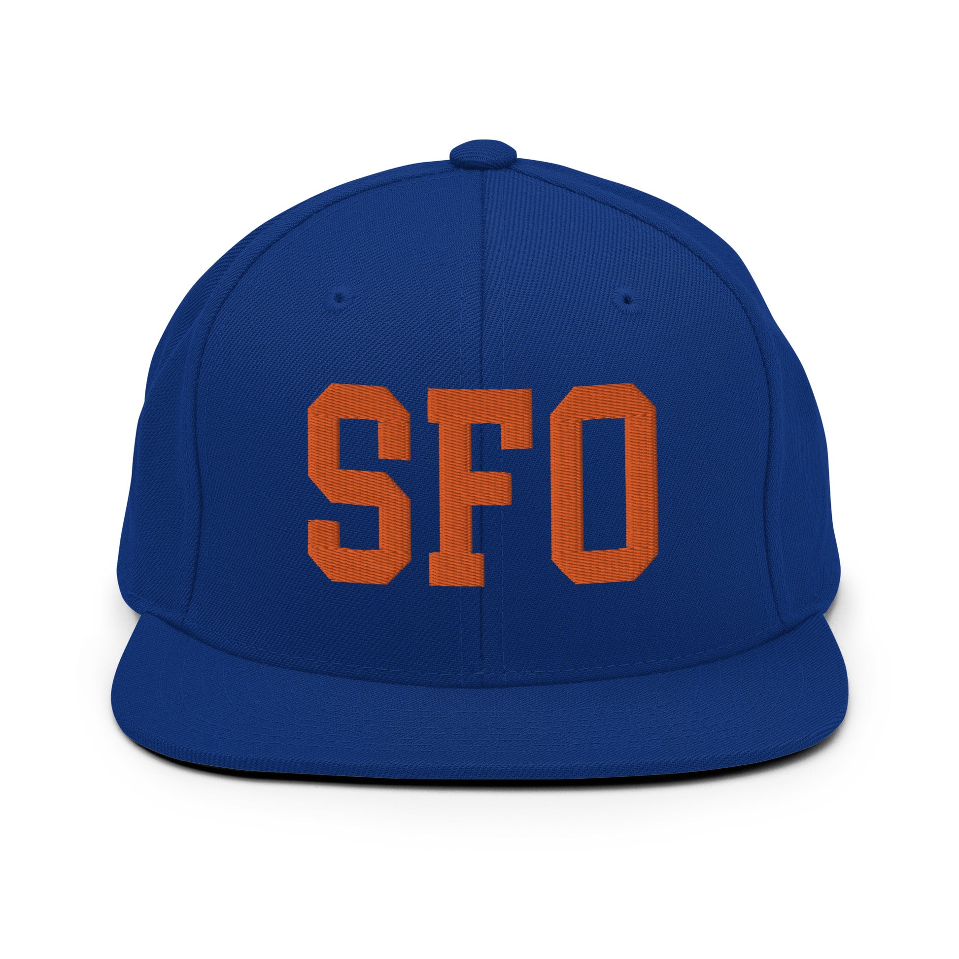 College-Style Classic Snapback Hat • Orange • SFO San Francisco • YHM Designs - Image 15