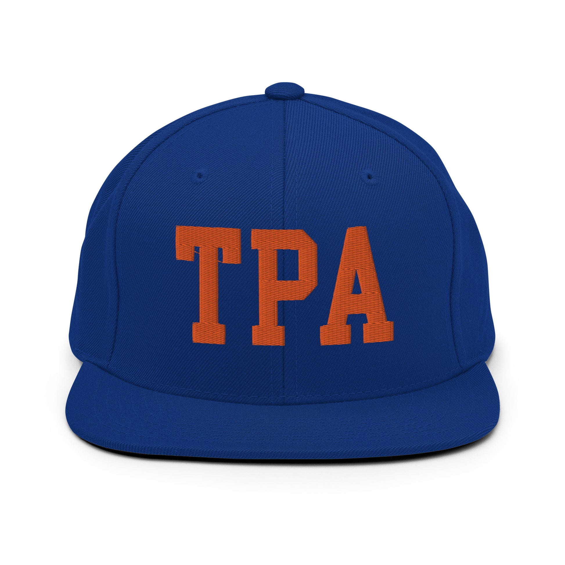 College-Style Classic Snapback Hat • Orange • TPA Tampa • YHM Designs - Image 15