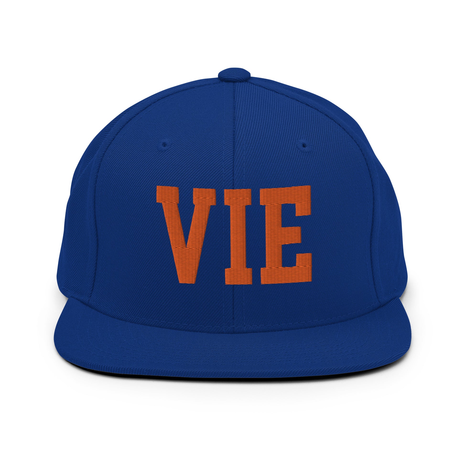 College-Style Classic Snapback Hat • Orange • VIE Vienna • YHM Designs - Image 15