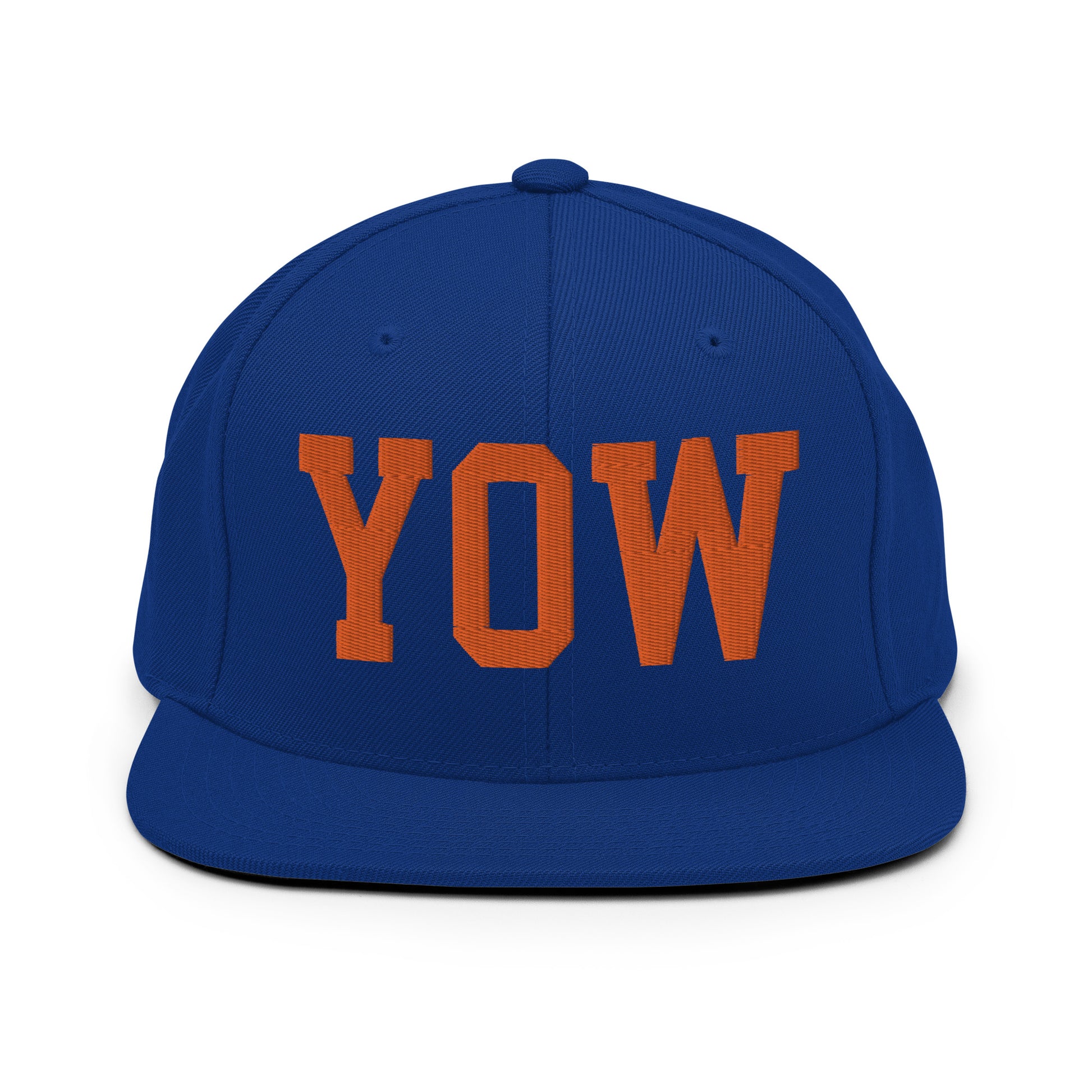 College-Style Classic Snapback Hat • Orange • YOW Ottawa • YHM Designs - Image 15