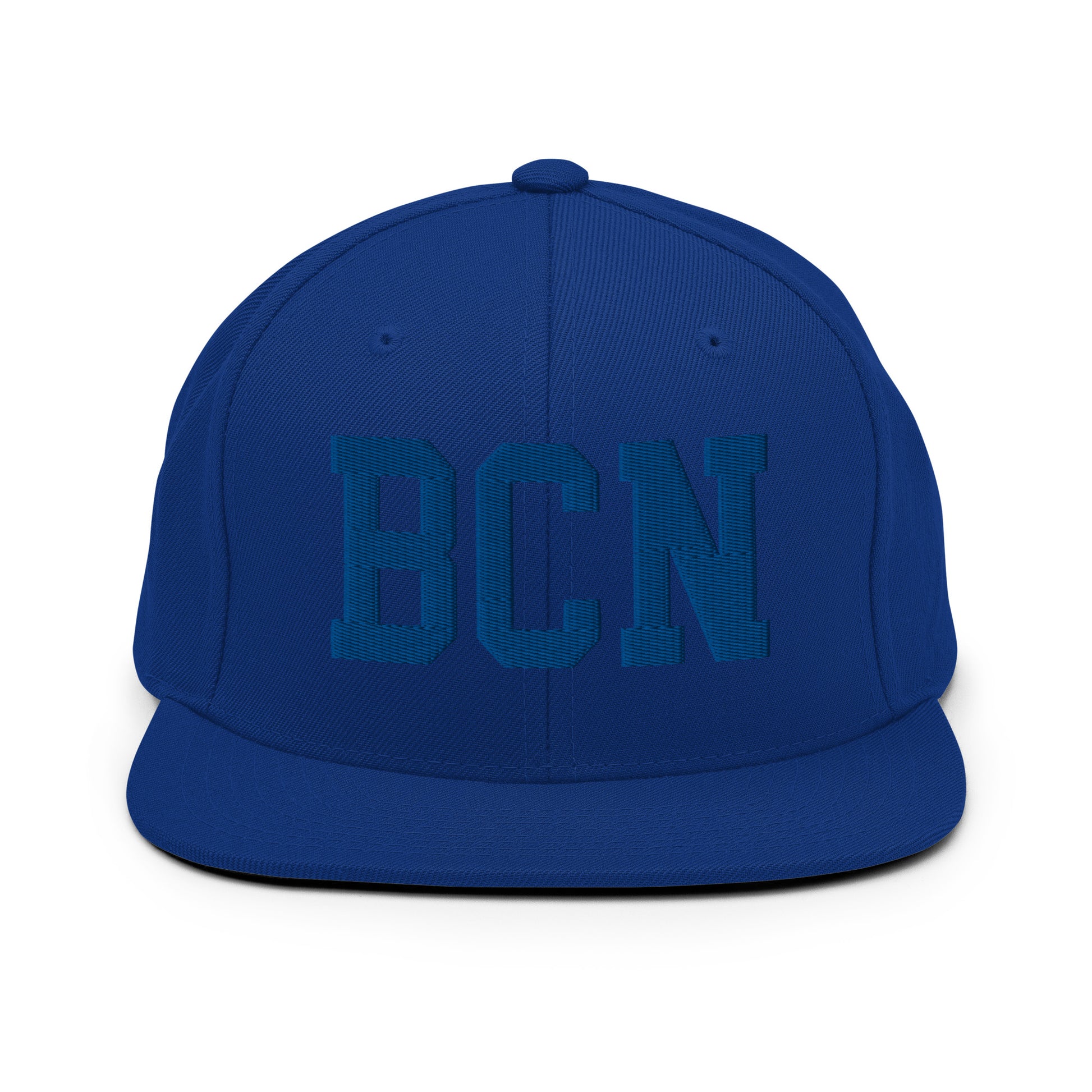 College-Style Classic Snapback Hat • Royal Blue • BCN Barcelona • YHM Designs - Image 07
