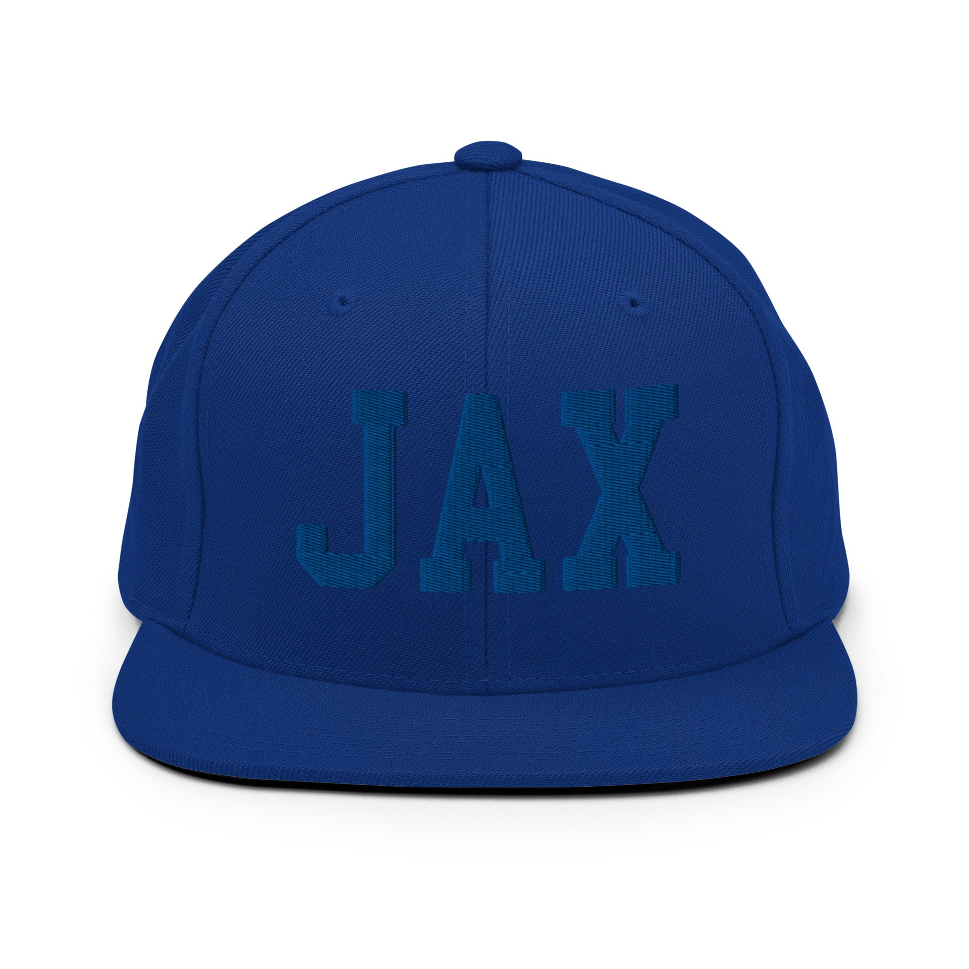 College-Style Classic Snapback Hat • Royal Blue • JAX Jacksonville • YHM Designs - Image 07