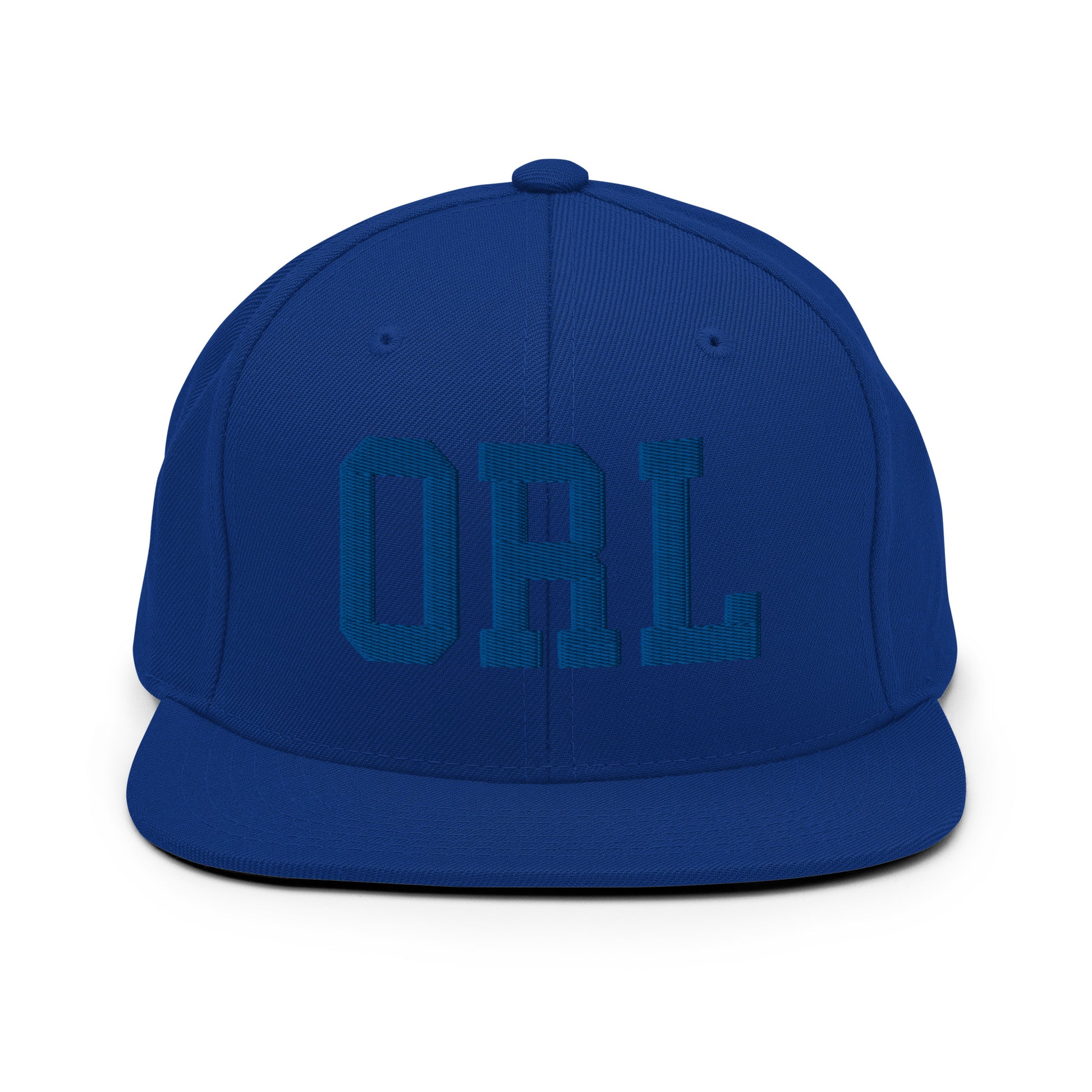College-Style Classic Snapback Hat • Royal Blue • ORL Orlando • YHM Designs - Image 07