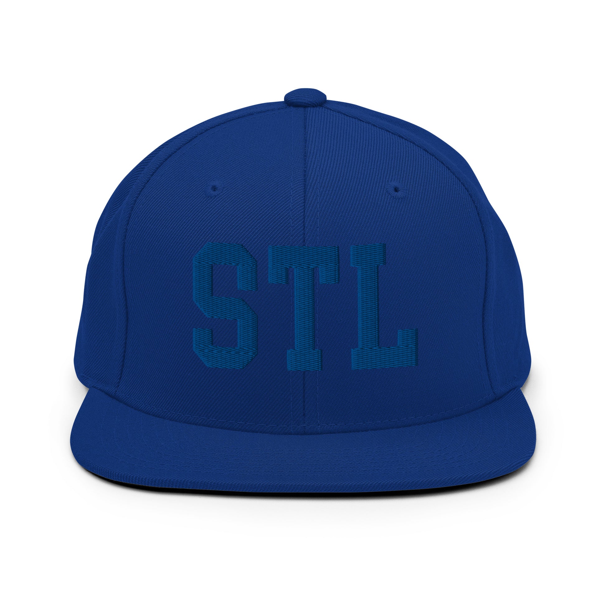 College-Style Classic Snapback Hat • Royal Blue • STL St. Louis • YHM Designs - Image 07
