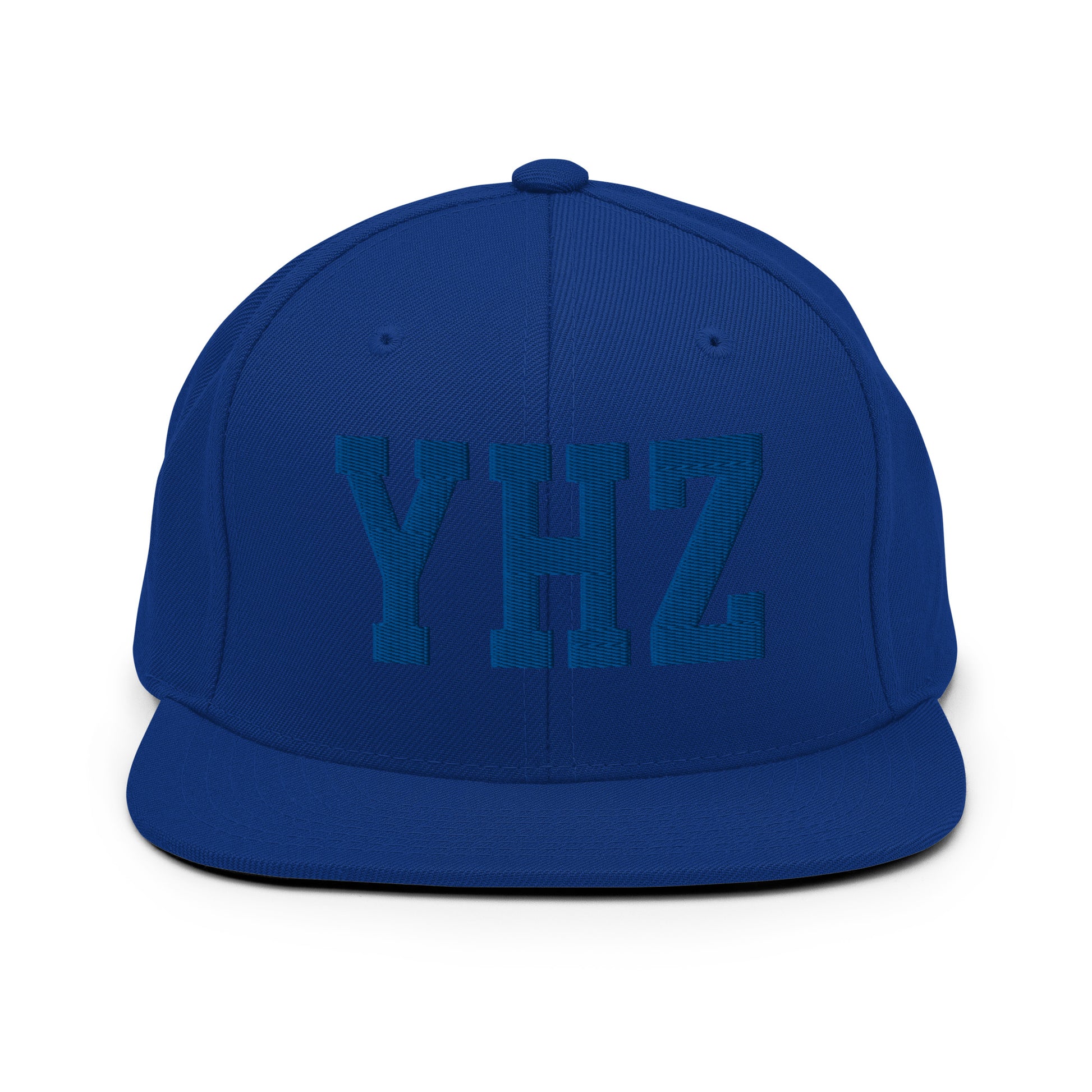 College-Style Classic Snapback Hat • Royal Blue • YHZ Halifax • YHM Designs - Image 07