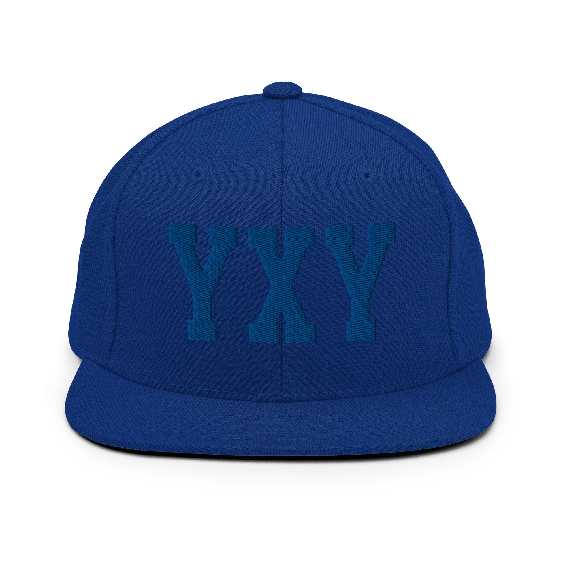 College-Style Classic Snapback Hat • Royal Blue • YXY Whitehorse • YHM Designs - Image 07