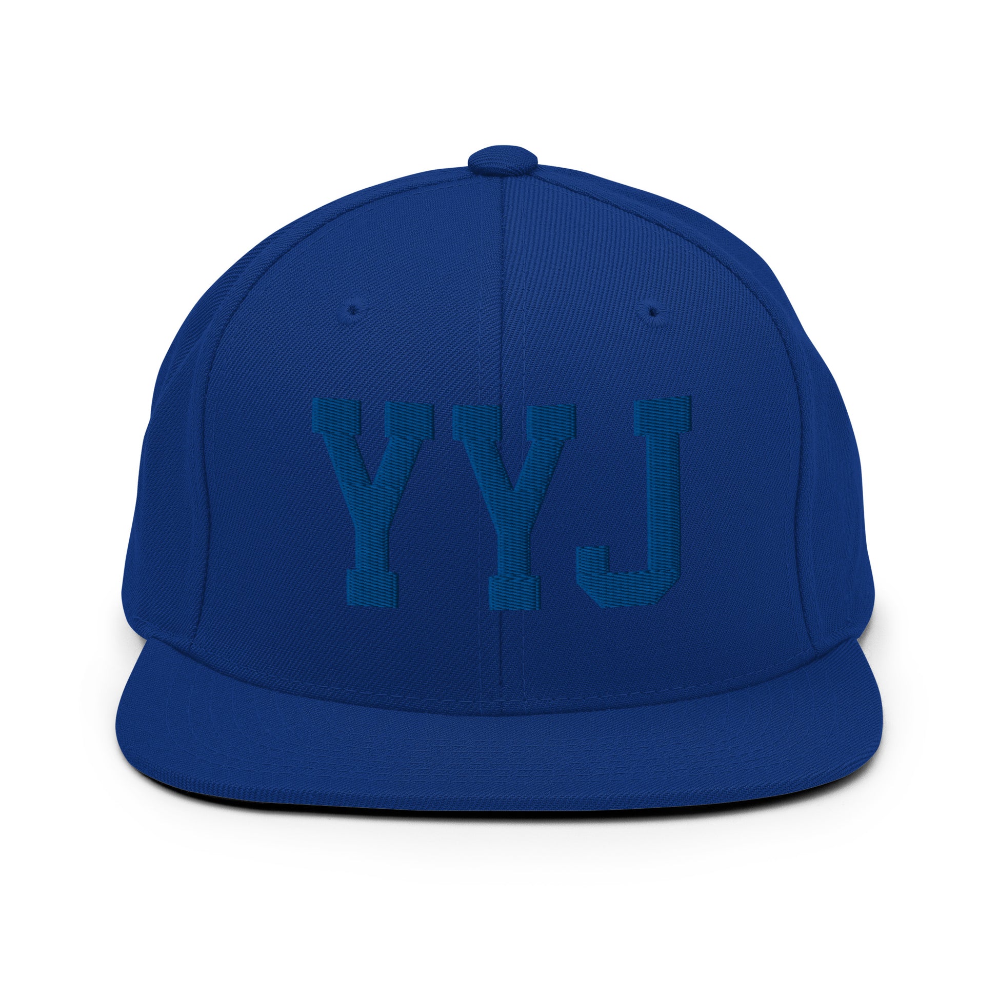 College-Style Classic Snapback Hat • Royal Blue • YYJ Victoria • YHM Designs - Image 07