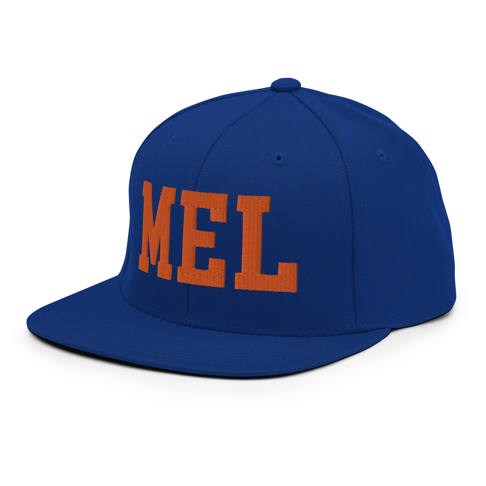 College-Style Classic Snapback Hat • Orange • MEL Melbourne • YHM Designs - Image 17