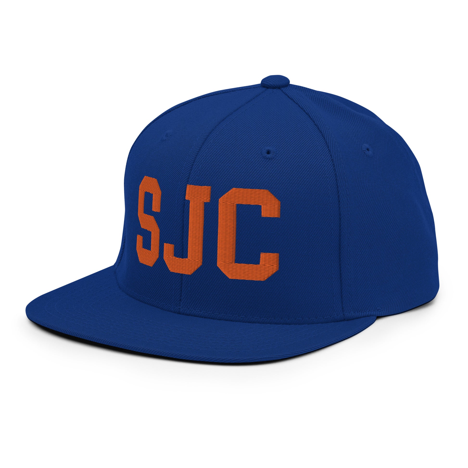 College-Style Classic Snapback Hat • Orange • SJC San Jose • YHM Designs - Image 17