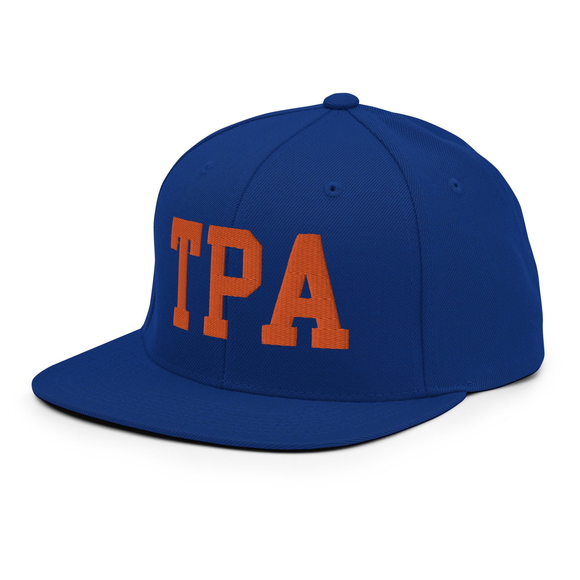 College-Style Classic Snapback Hat • Orange • TPA Tampa • YHM Designs - Image 17
