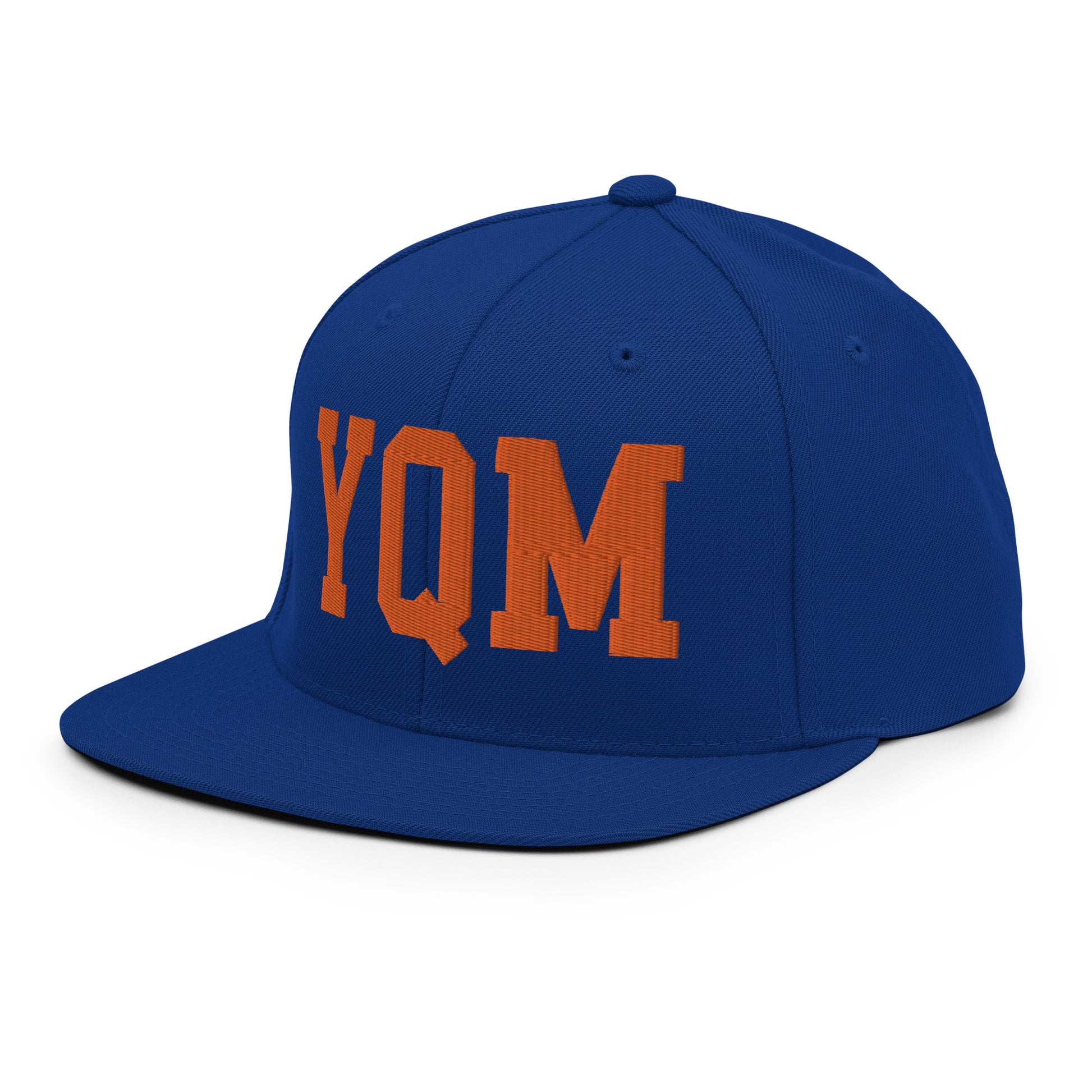 College-Style Classic Snapback Hat • Orange • YQM Moncton • YHM Designs - Image 17